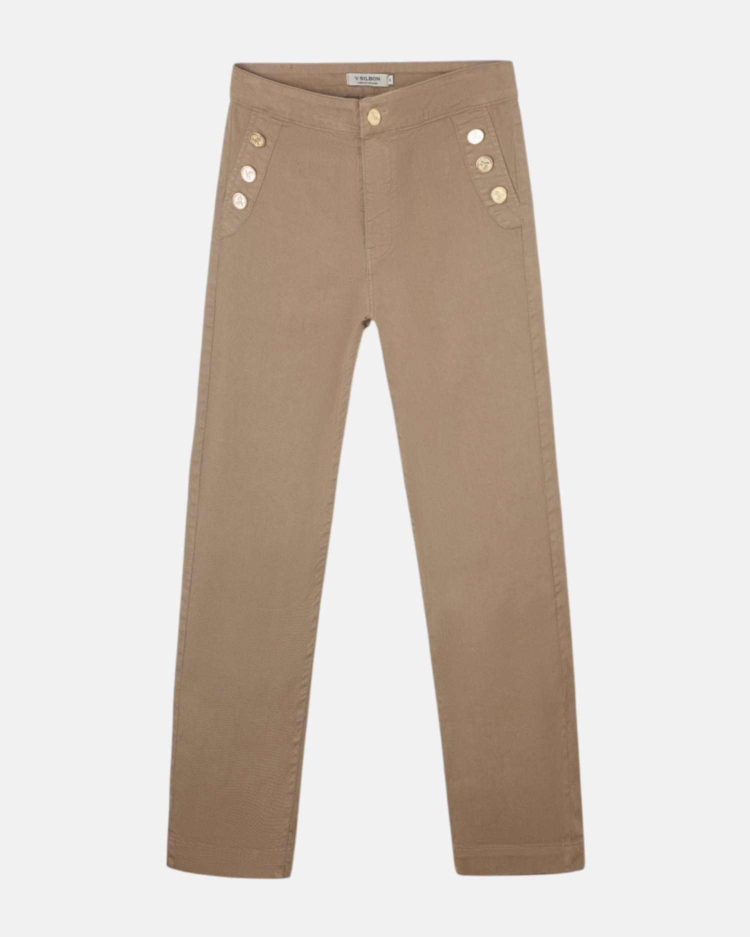 Pantalon culotte marinero denim arena - Silbon - Azul denim Azul denim-5