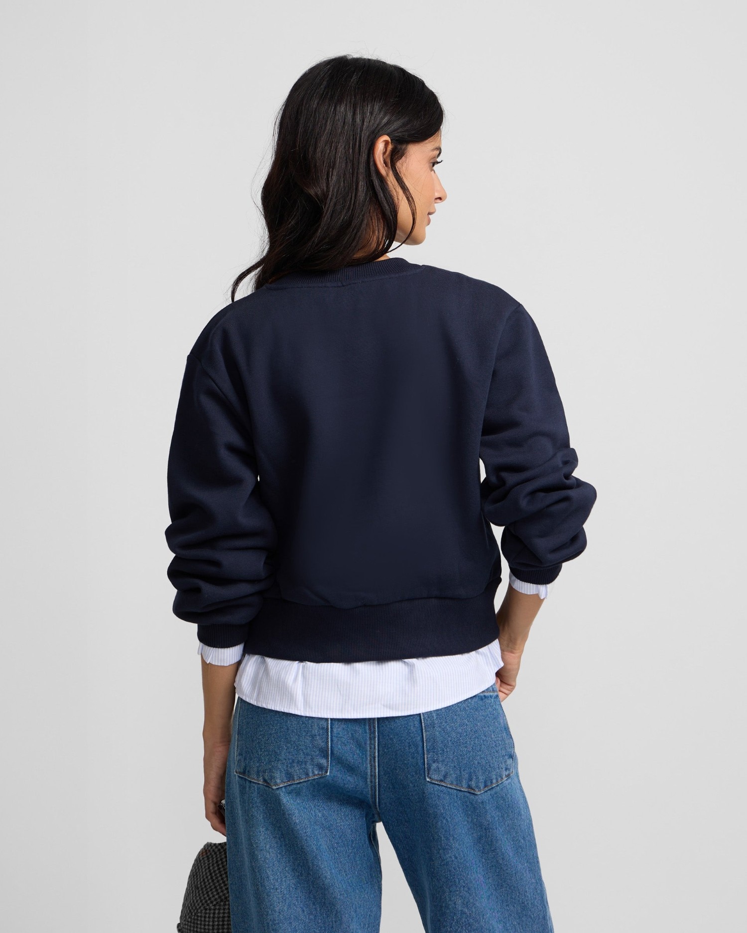 Sudadera bajo camisero - Silbon - Azul marino Azul marino-2