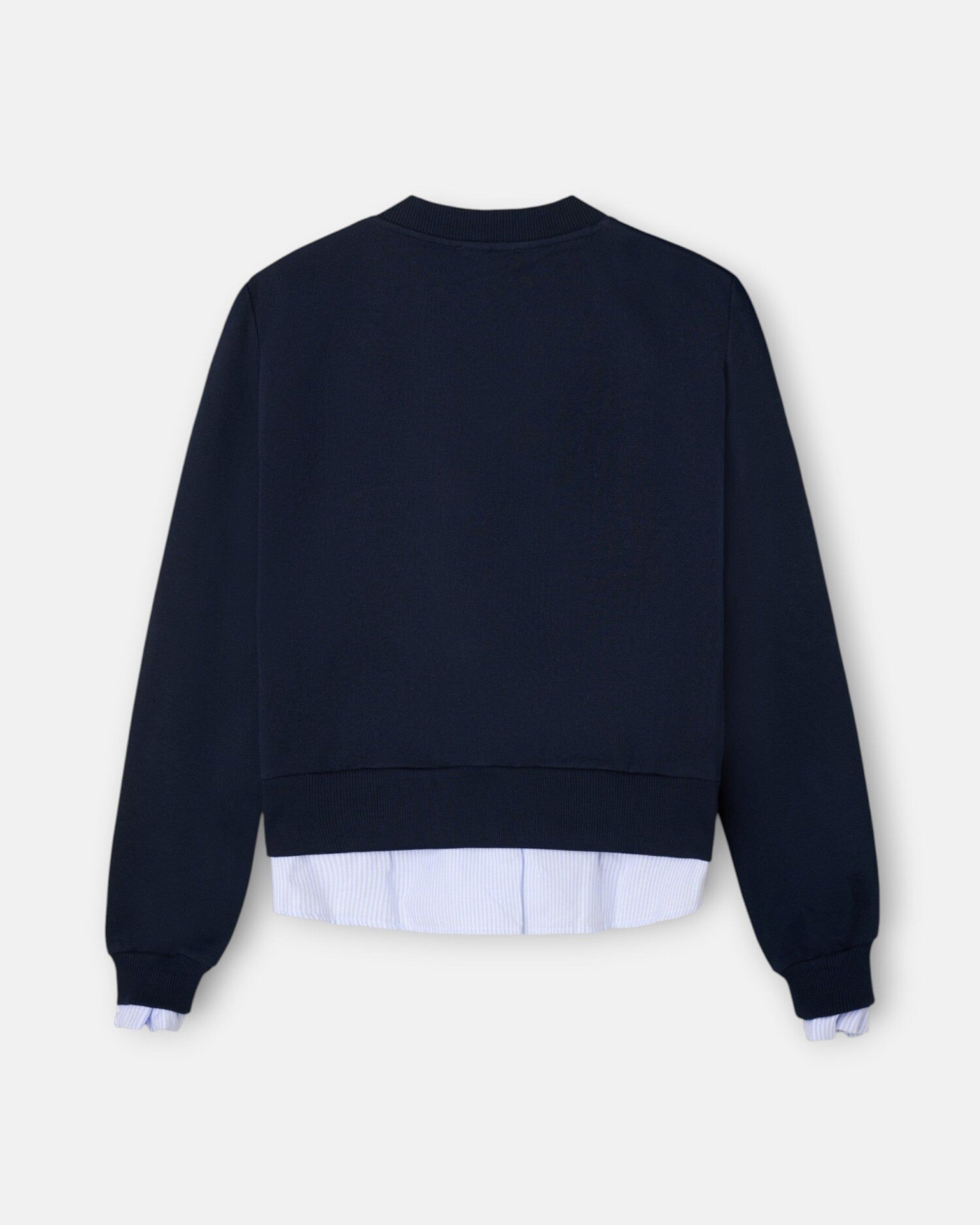Sudadera bajo camisero - Silbon - Azul marino Azul marino-4