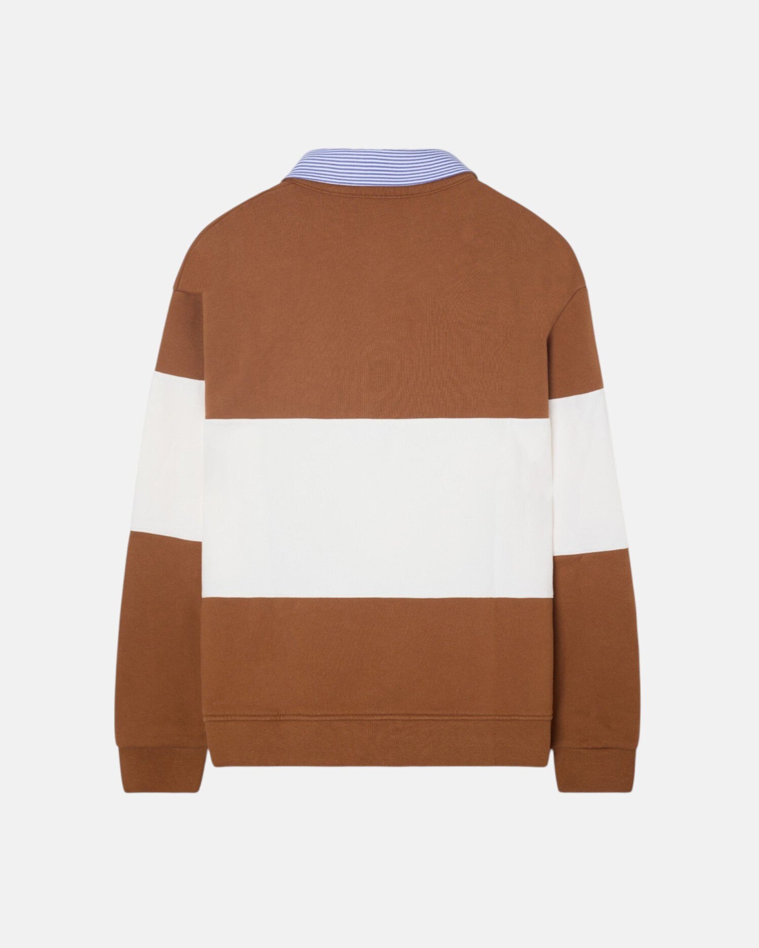 Sudadera cuello polo rayas - Silbon - Camel Camel-4