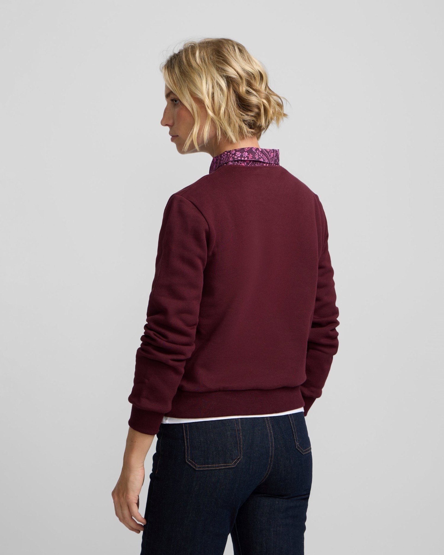 Sudadera pañuelo - Silbon - Granate Granate-2