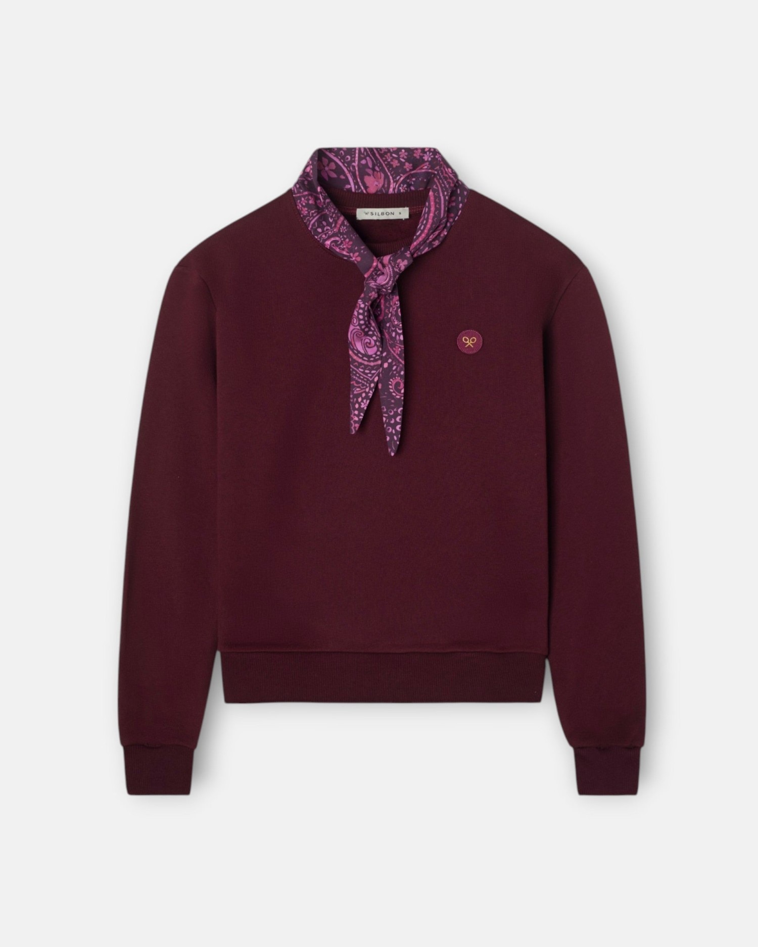 Sudadera pañuelo - Silbon - Granate Granate-5