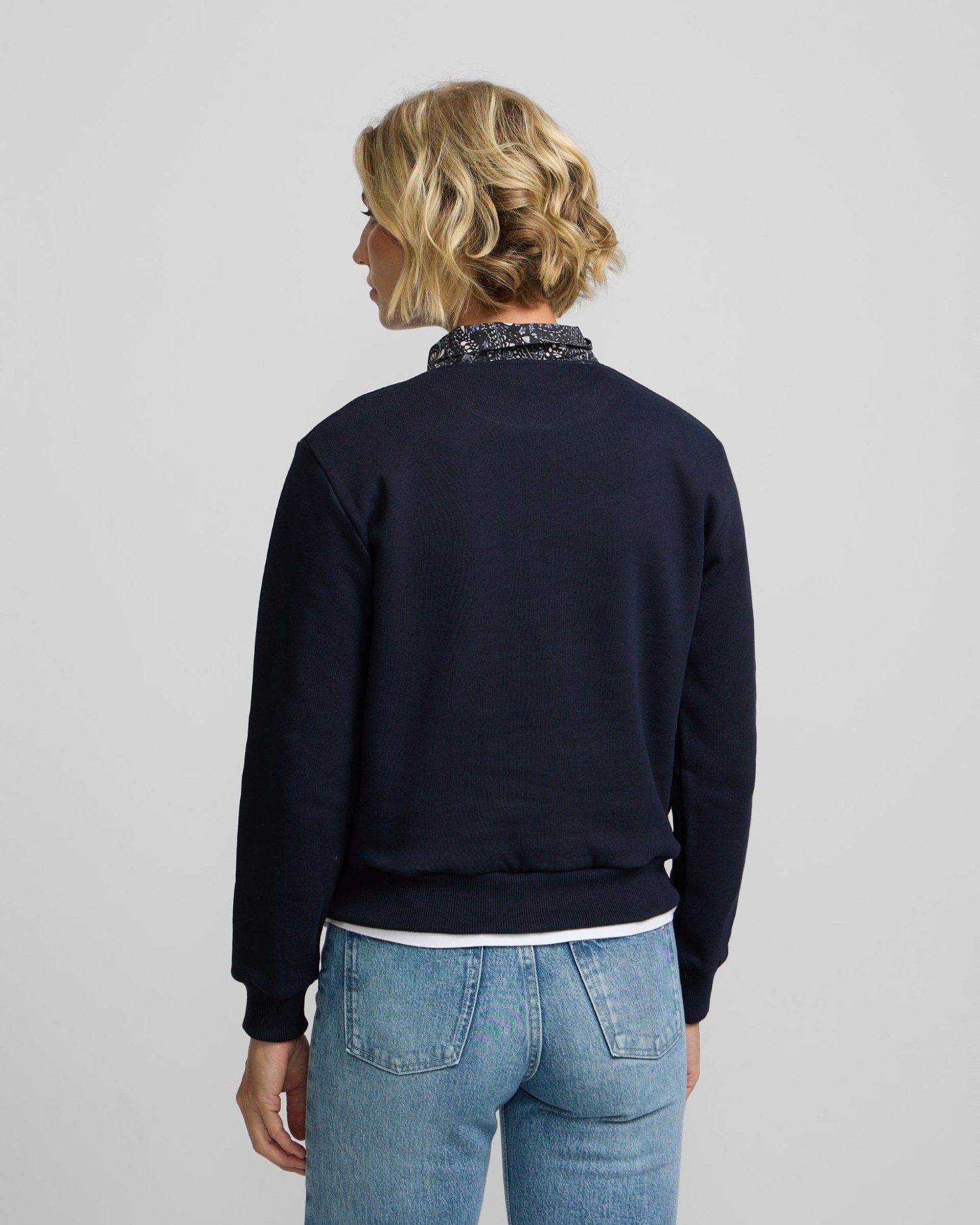 Sudadera pañuelo - Silbon - Azul marino Azul marino-2