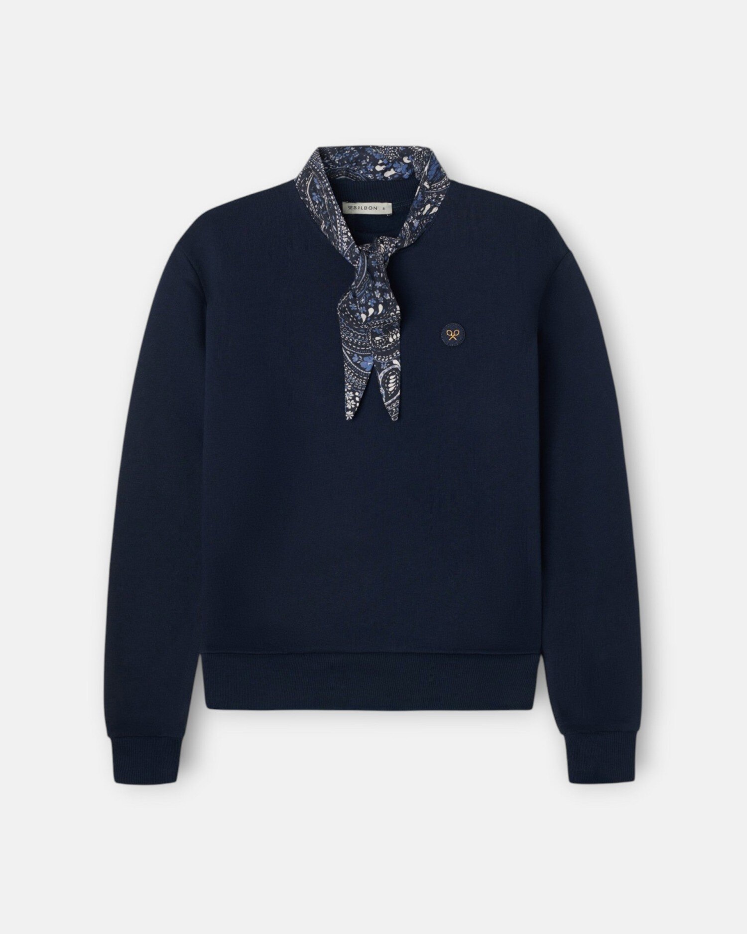 Sudadera pañuelo - Silbon - Azul marino Azul marino-5