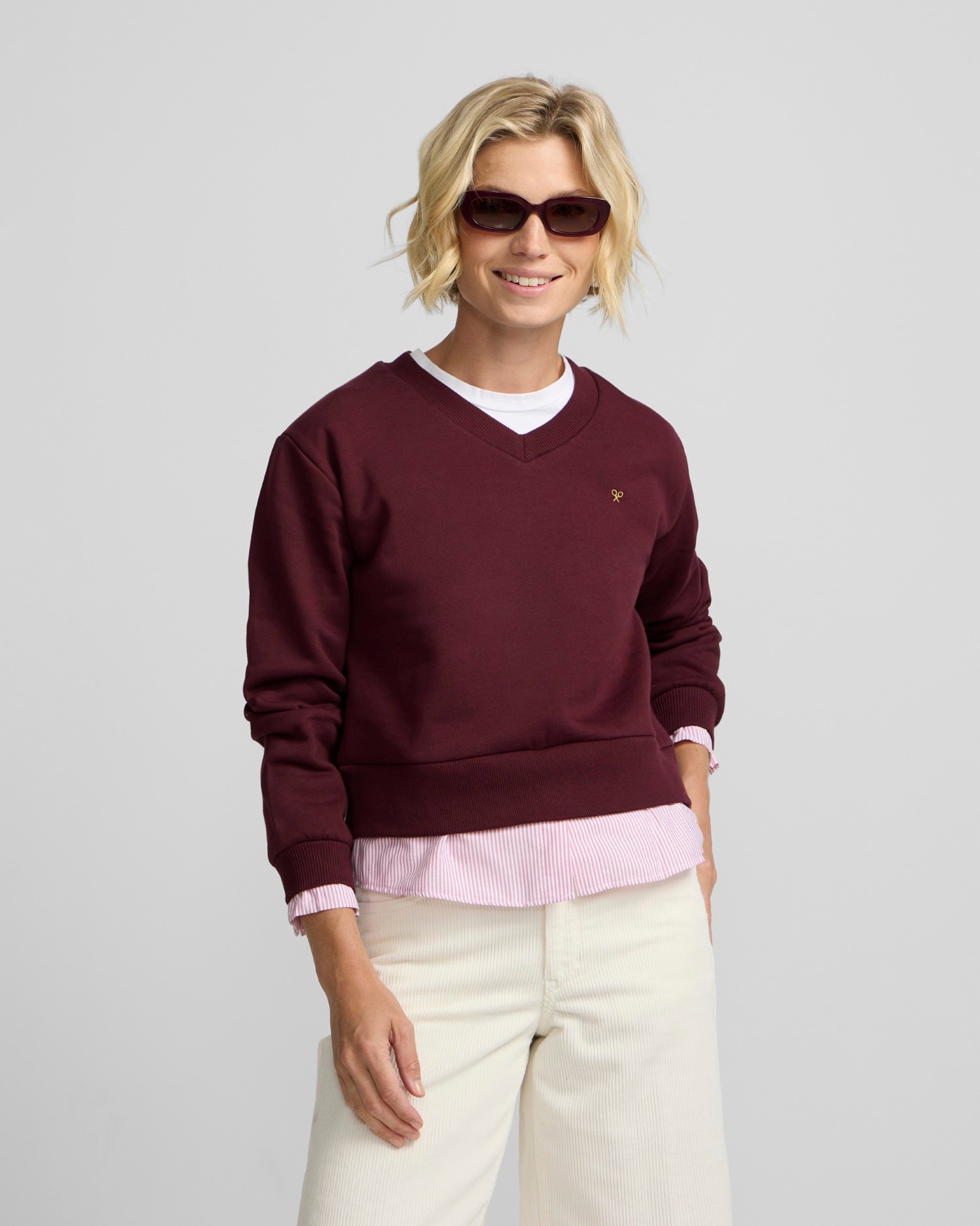 Sudadera bajo camisero - Silbon - Granate Granate-1