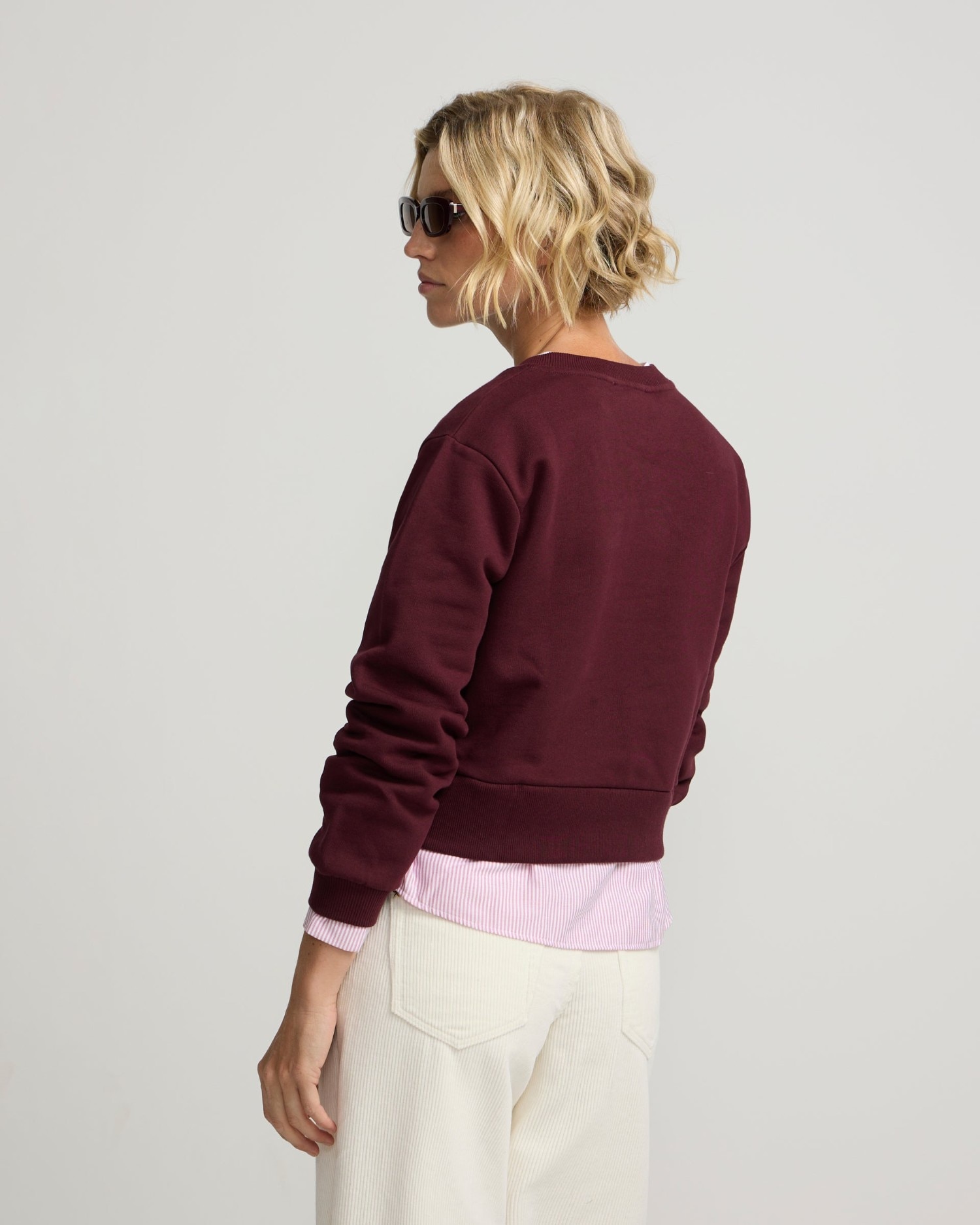 Sudadera bajo camisero - Silbon - Granate Granate-2