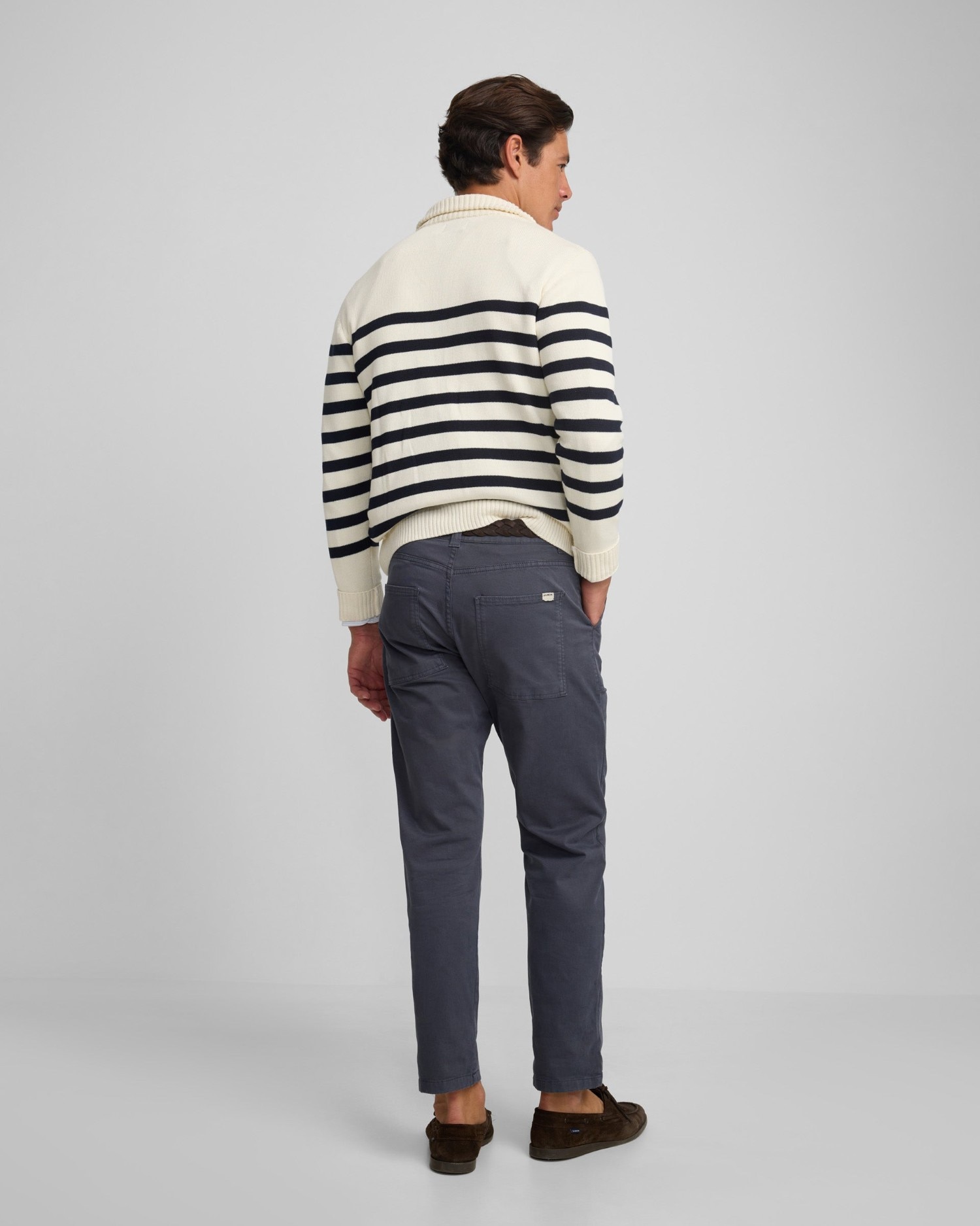Pantalón sport de hombre cruise con bolsillos de parche - Silbon - Azul oscuro Azul oscuro-2