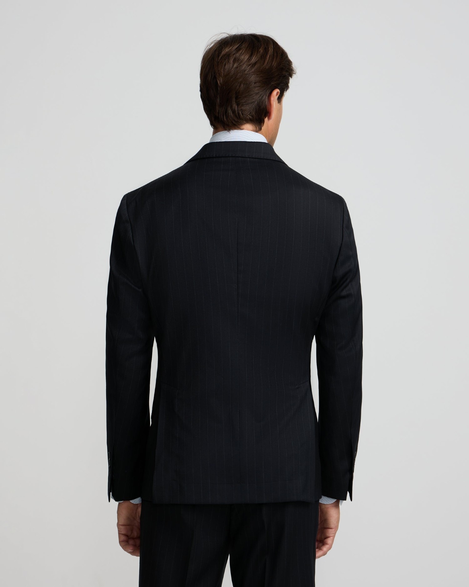 Americana de hombre traje cruzado raya diplomática - Silbon - Azul marino Azul marino-2