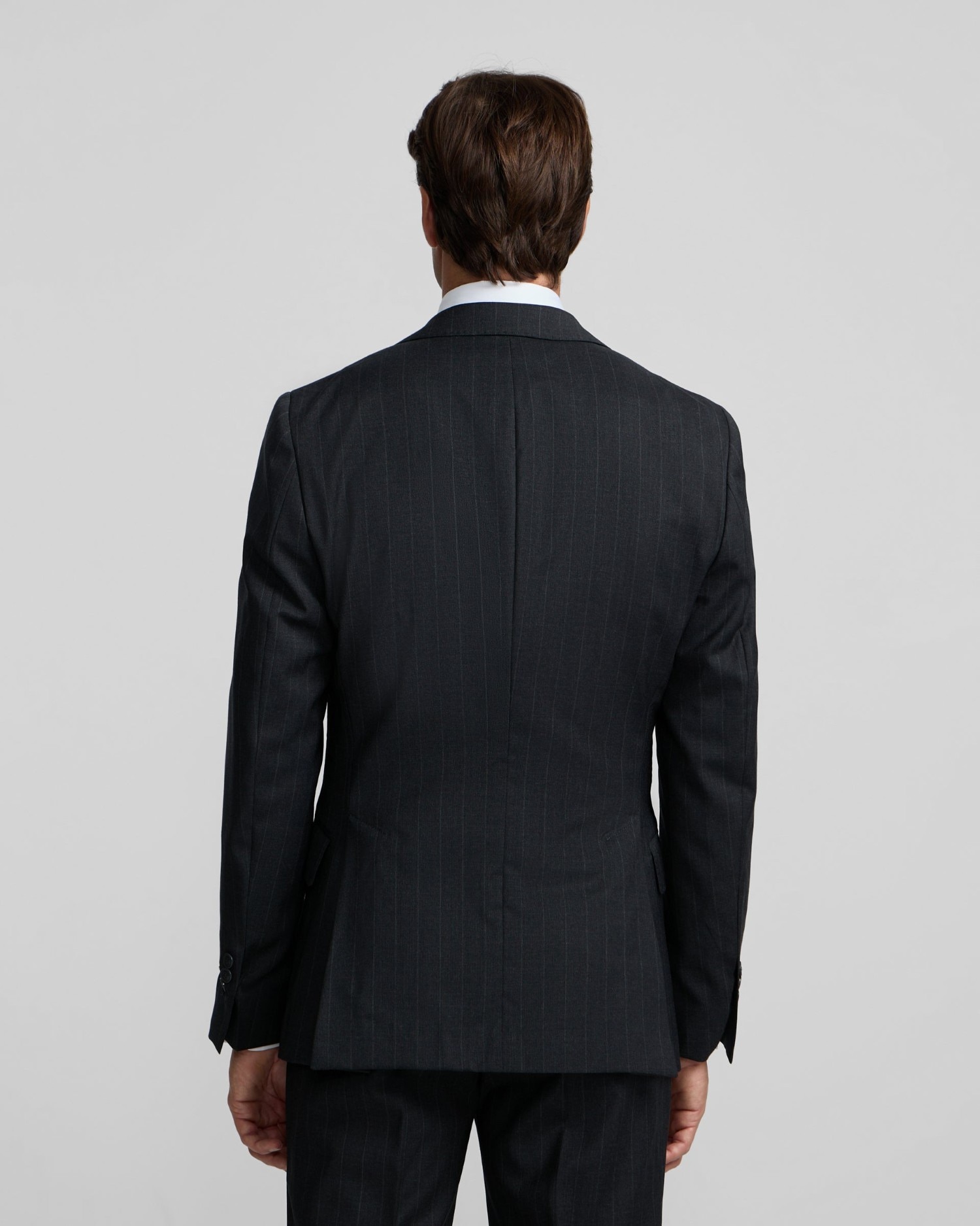 Americana de hombre traje raya diplomática - Silbon - Gris Gris-2