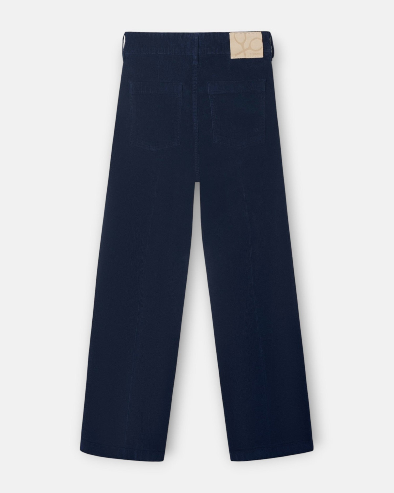 Pantalón wide leg pana - Silbon - Azul marino Azul marino-4