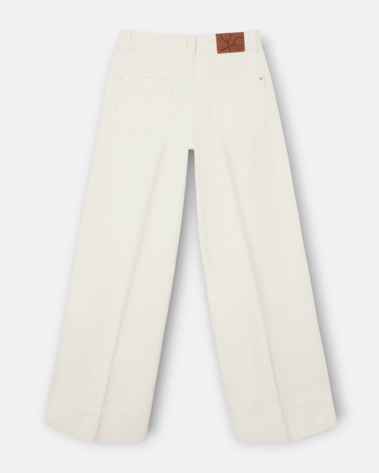 Pantalón wide leg pana - Silbon - Crudo Crudo-4