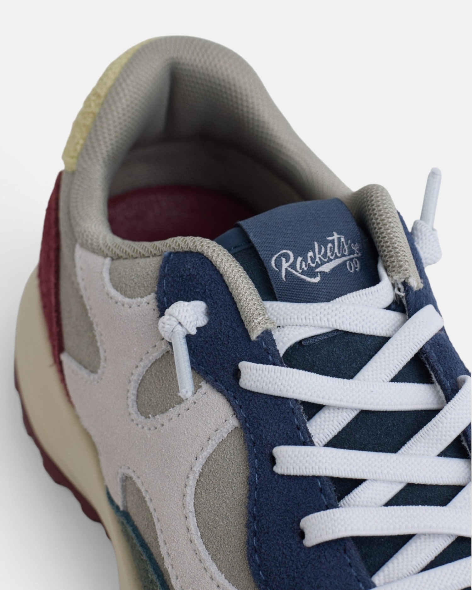 Zapatillas de piel rackets09 cordones - Silbon - Azul Azul-4