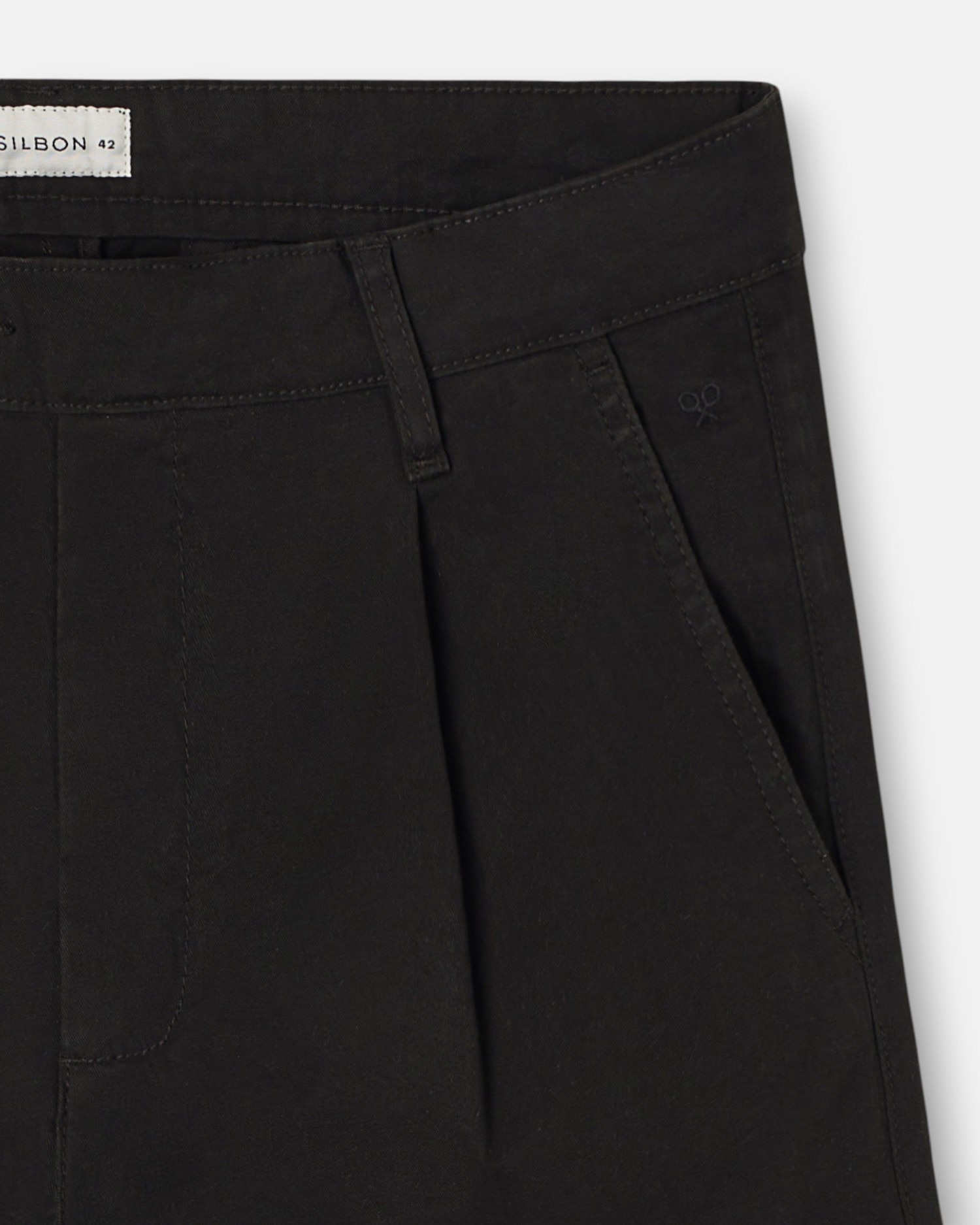 Pantalón de hombre sport chino pinza - Silbon - Marrón Marrón-3