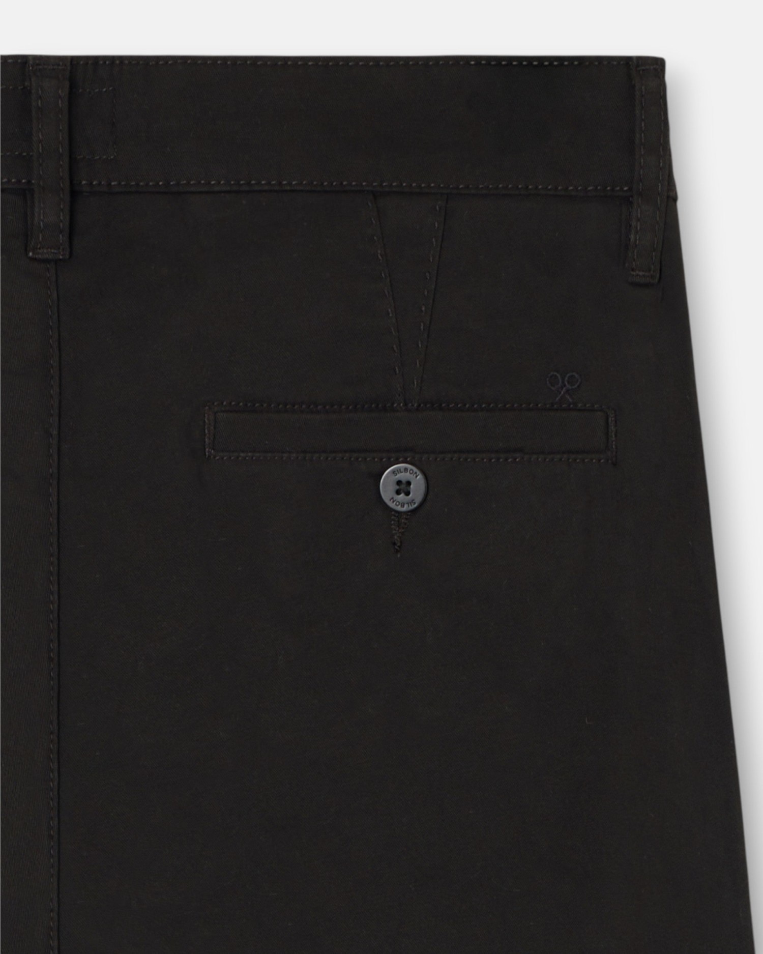 Pantalón de hombre sport chino pinza - Silbon - Marrón Marrón-5