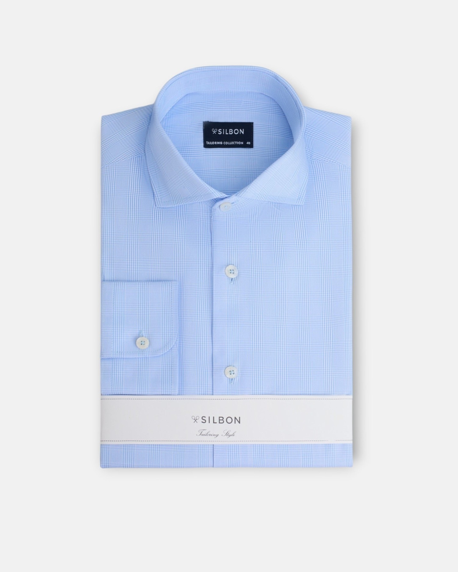 Imagen 0 de Camisa de vestir de hombre príncipe de gales Azul