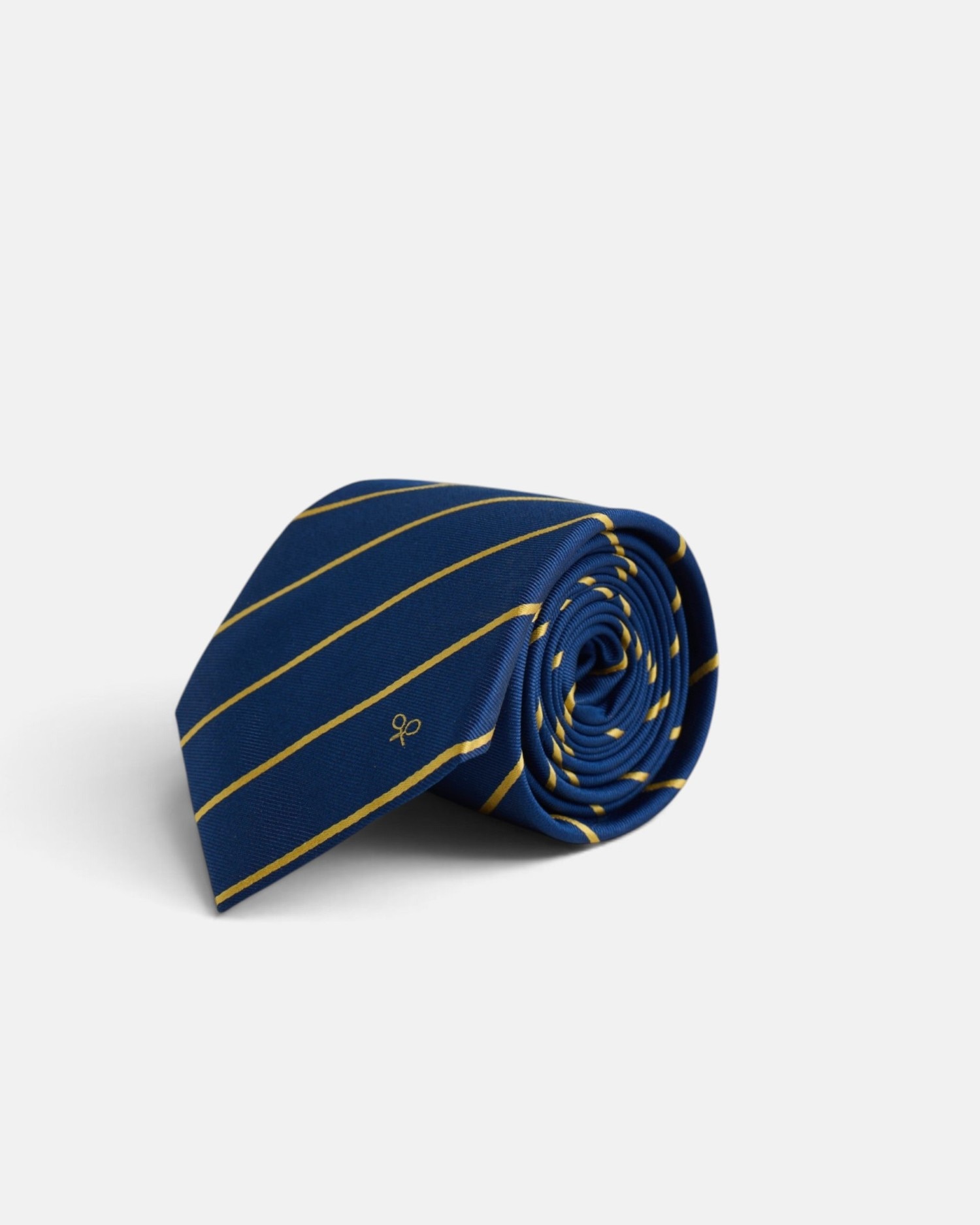 Corbata raya media seda - Silbon - Azul marino Azul marino-1