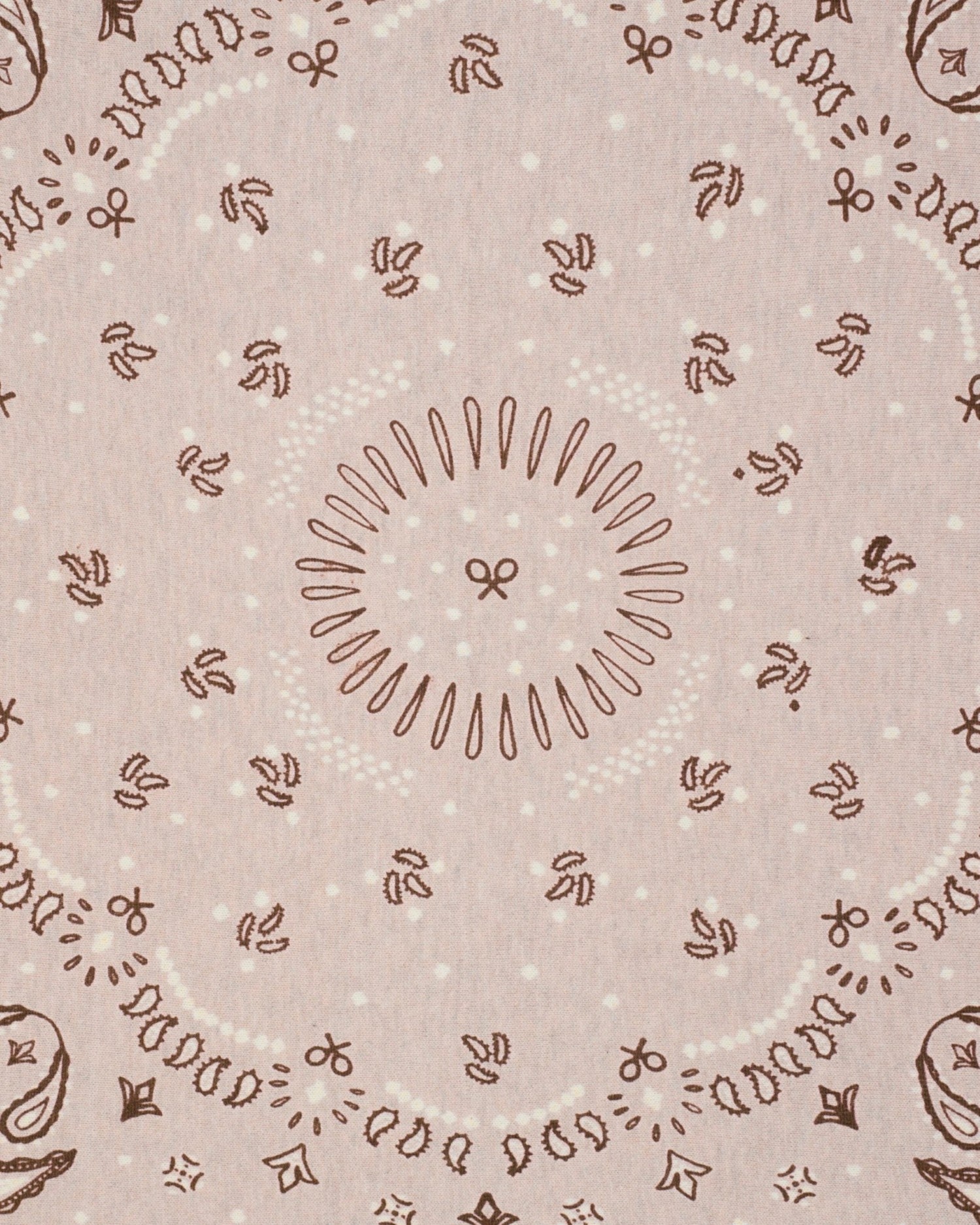 Bandana pequeña de mujer de algodón y cachemira - Silbon - Crudo Crudo-4