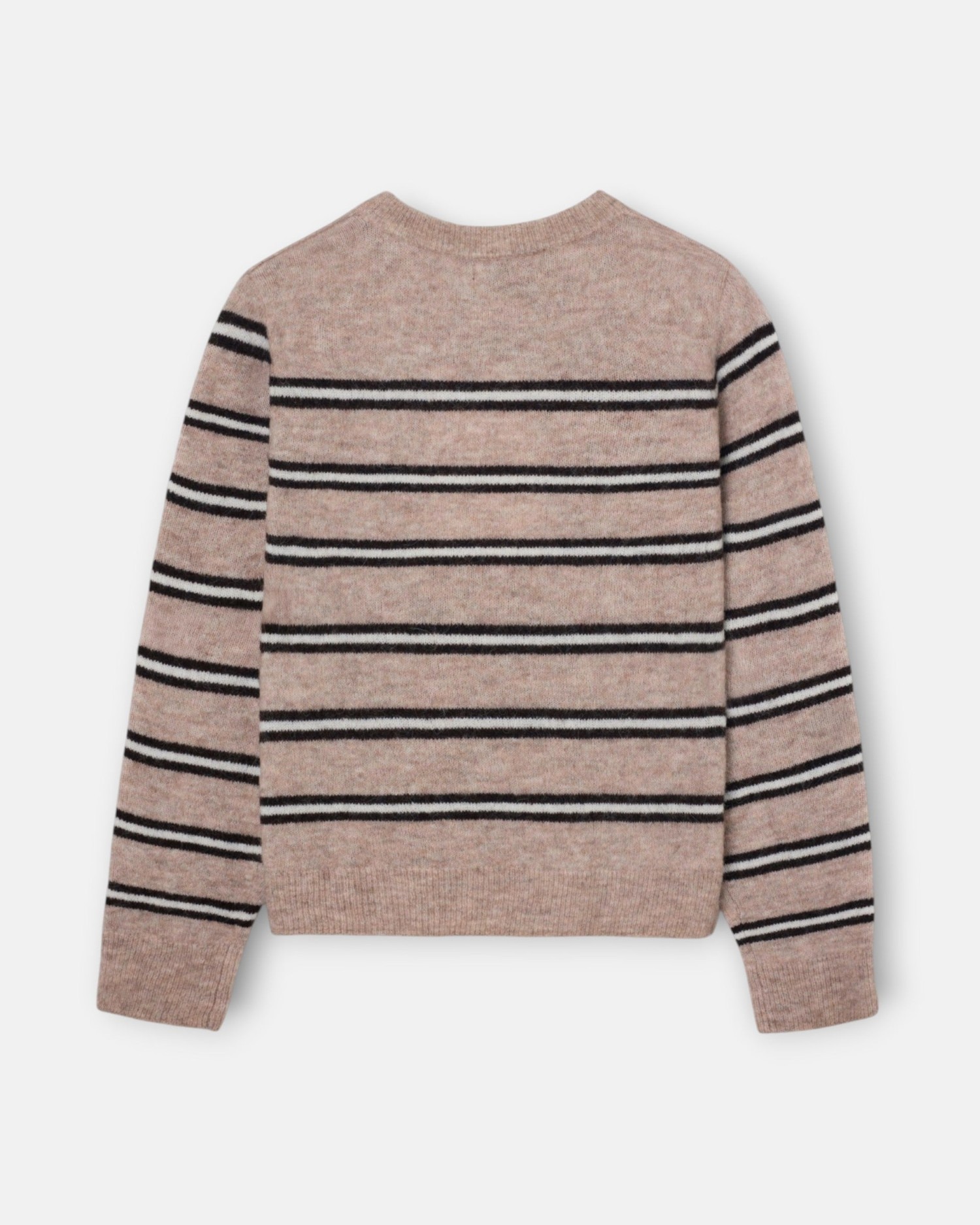 Jersey botones rayas - Silbon - Beige Beige-4