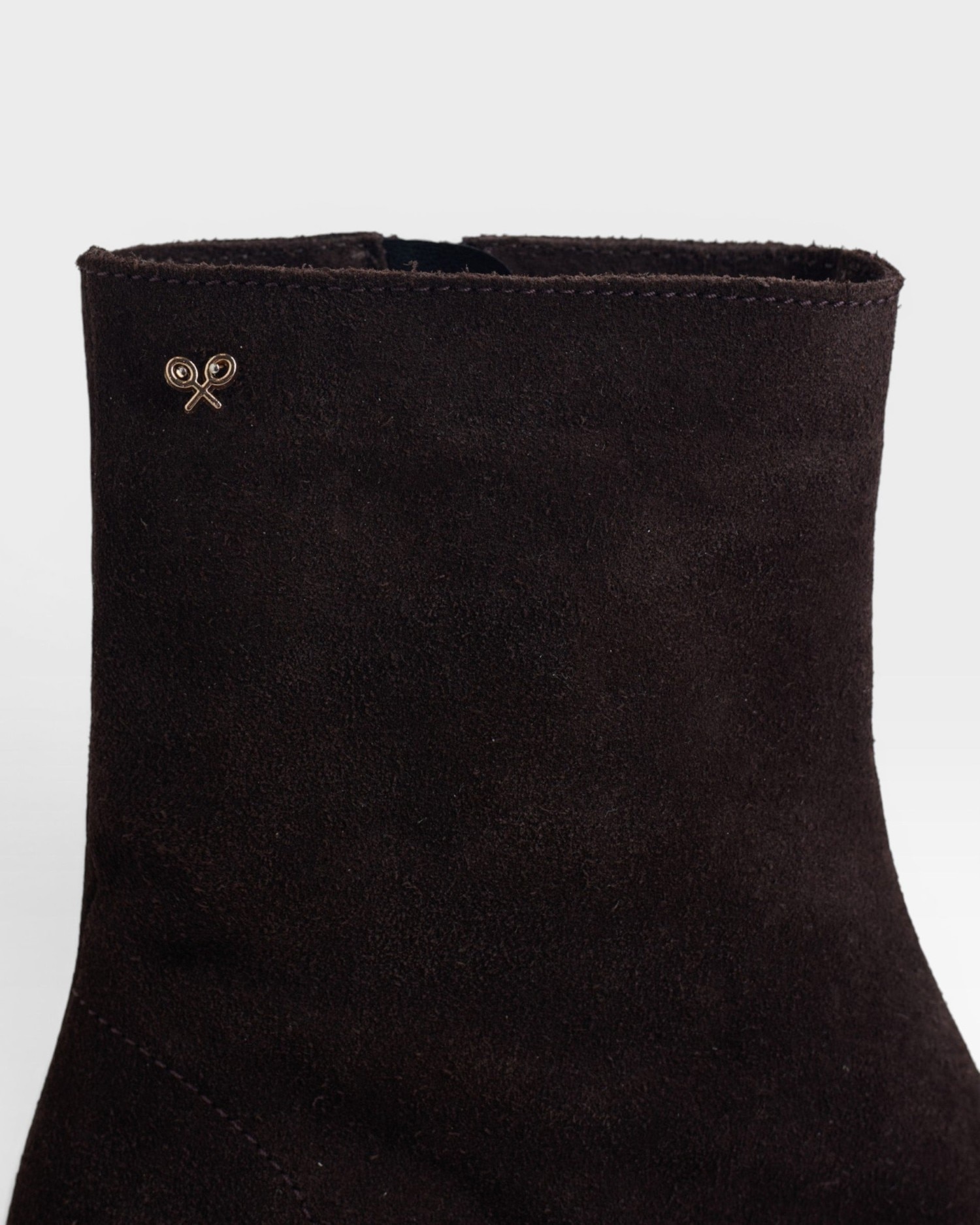 Botines de mujer tacón kitten ante - Silbon - Marrón Marrón-2