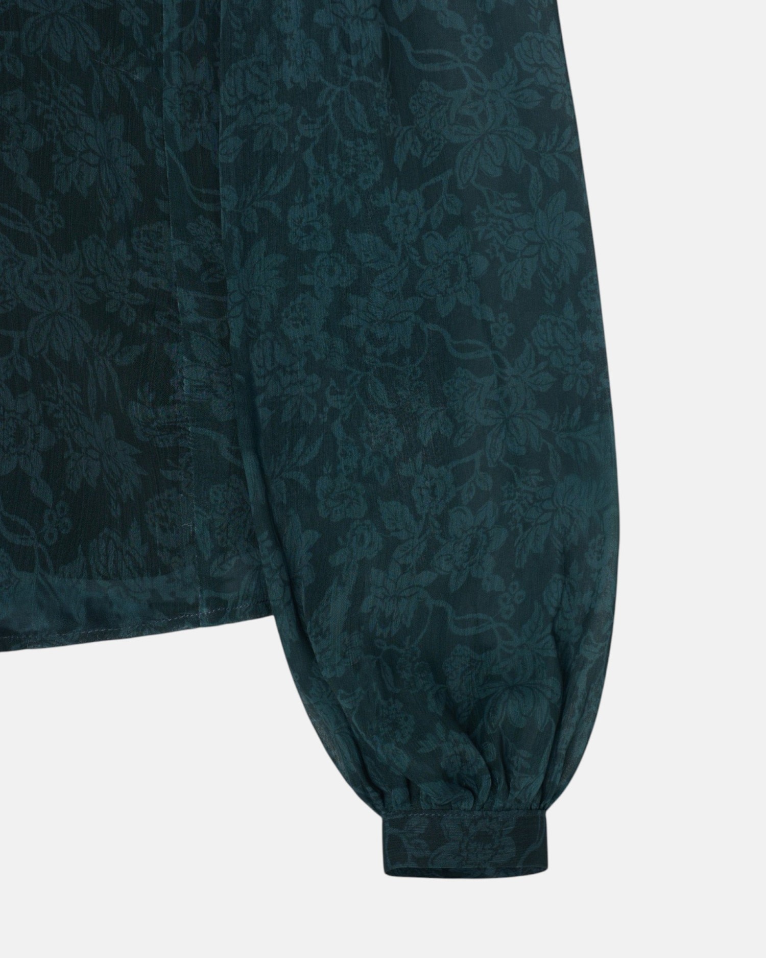 Blusa tira cuello estampado flores - Silbon - Verde Verde-2