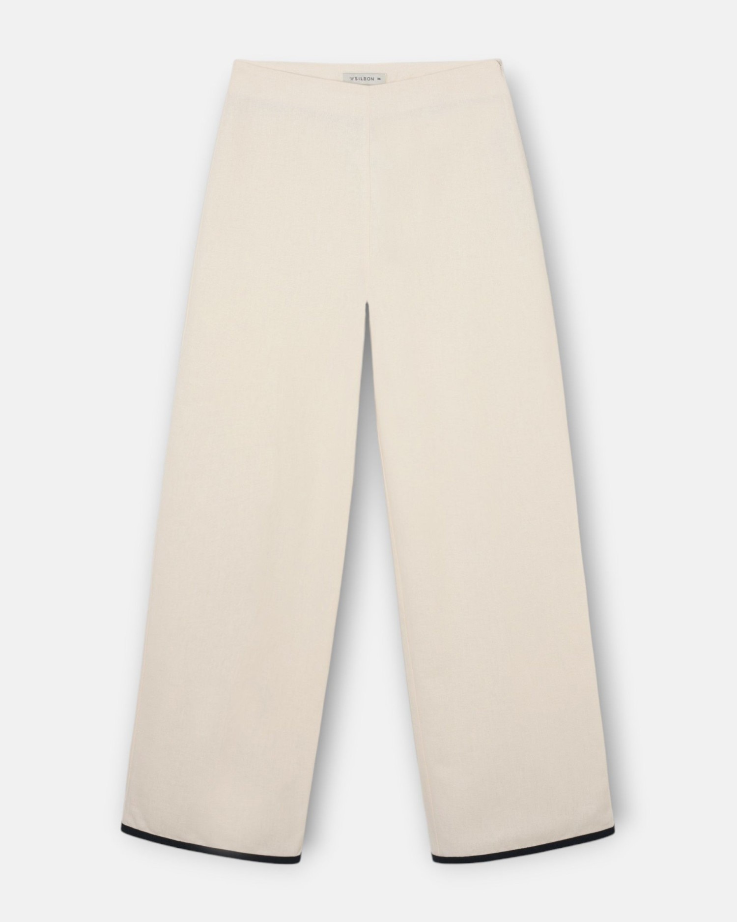 Silbon - Pantalon recto lino.