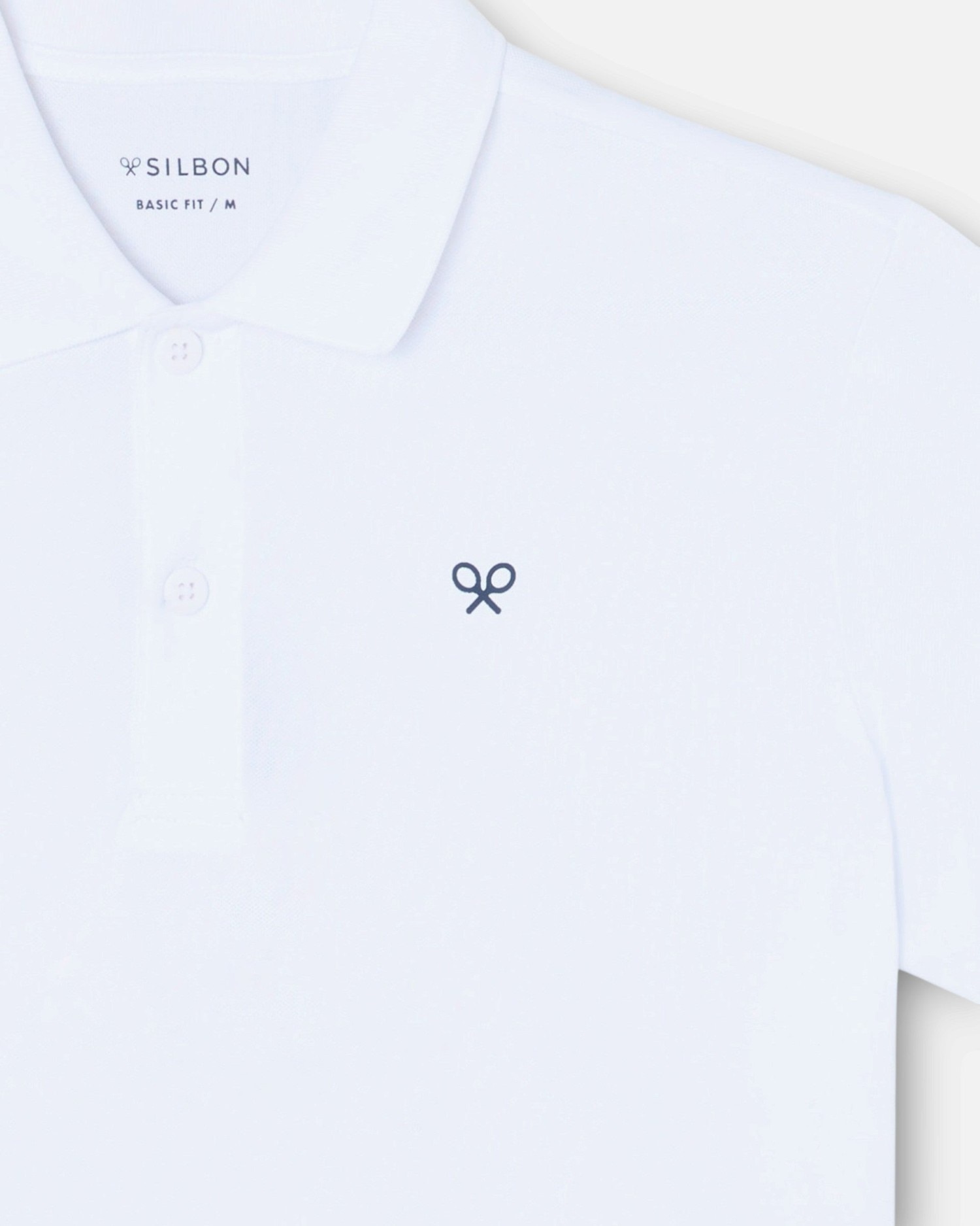Imagen 3 de Polo técnico de hombre - Silbon - Blanco Blanco