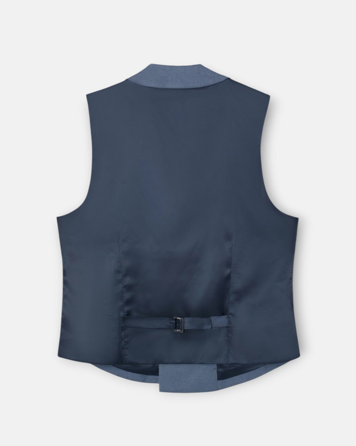 Chaleco de chaqué de hombre con doble botonadura - Silbon - Azul grisáceo Azul grisáceo-4