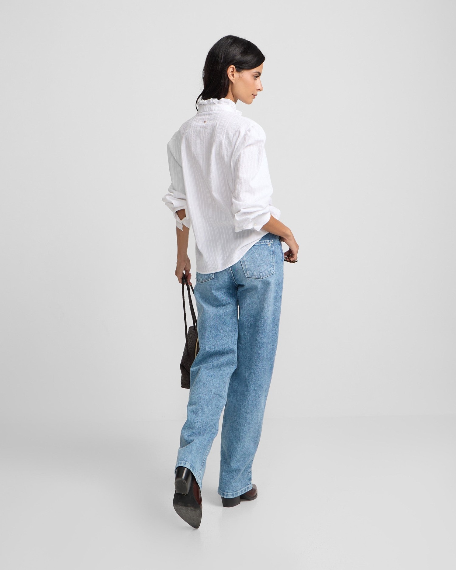 Pantalón recto denim - Silbon - Azul Azul-2