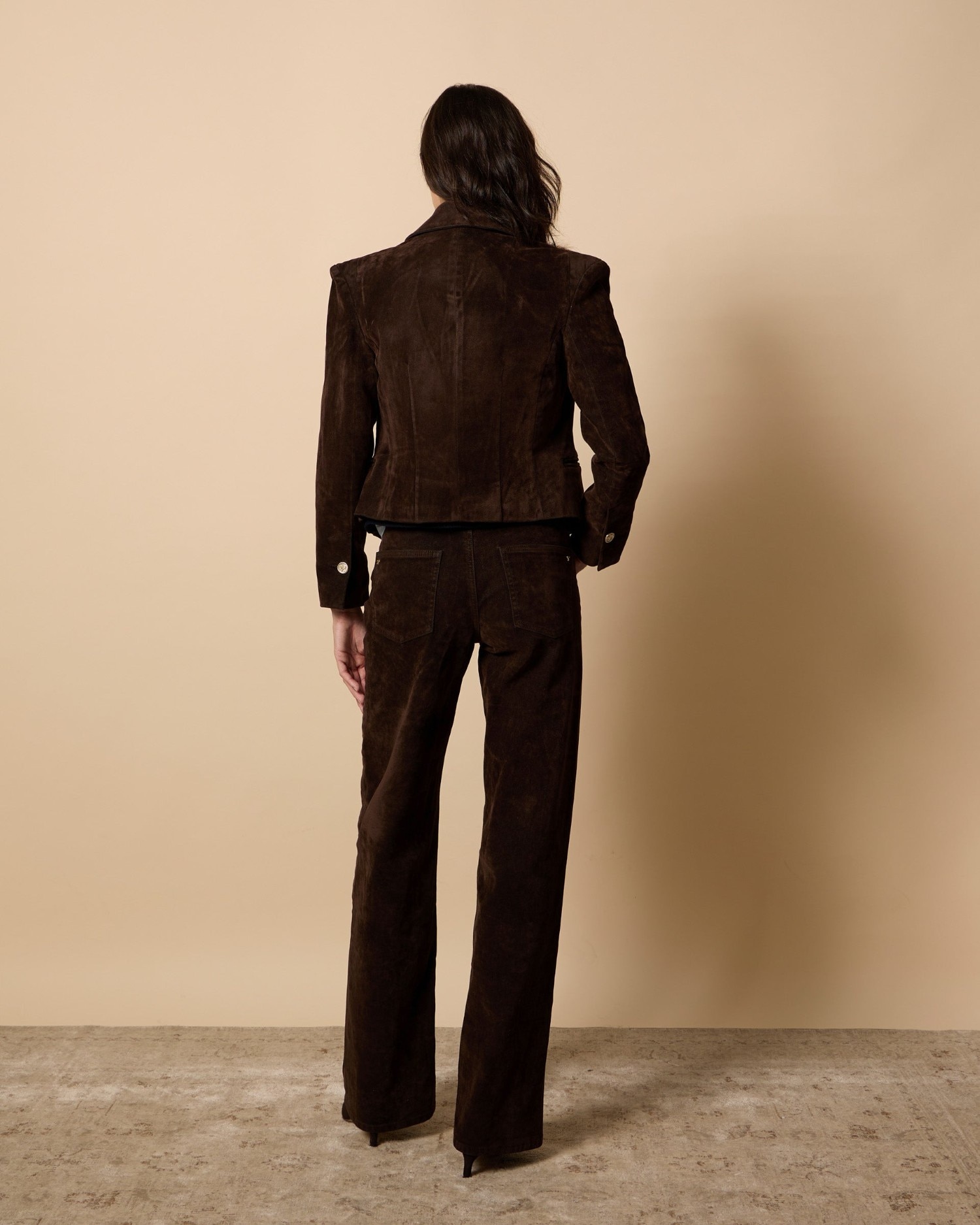 Imagen 2 de Pantalón unique flocado - Silbon - Marrón Marrón