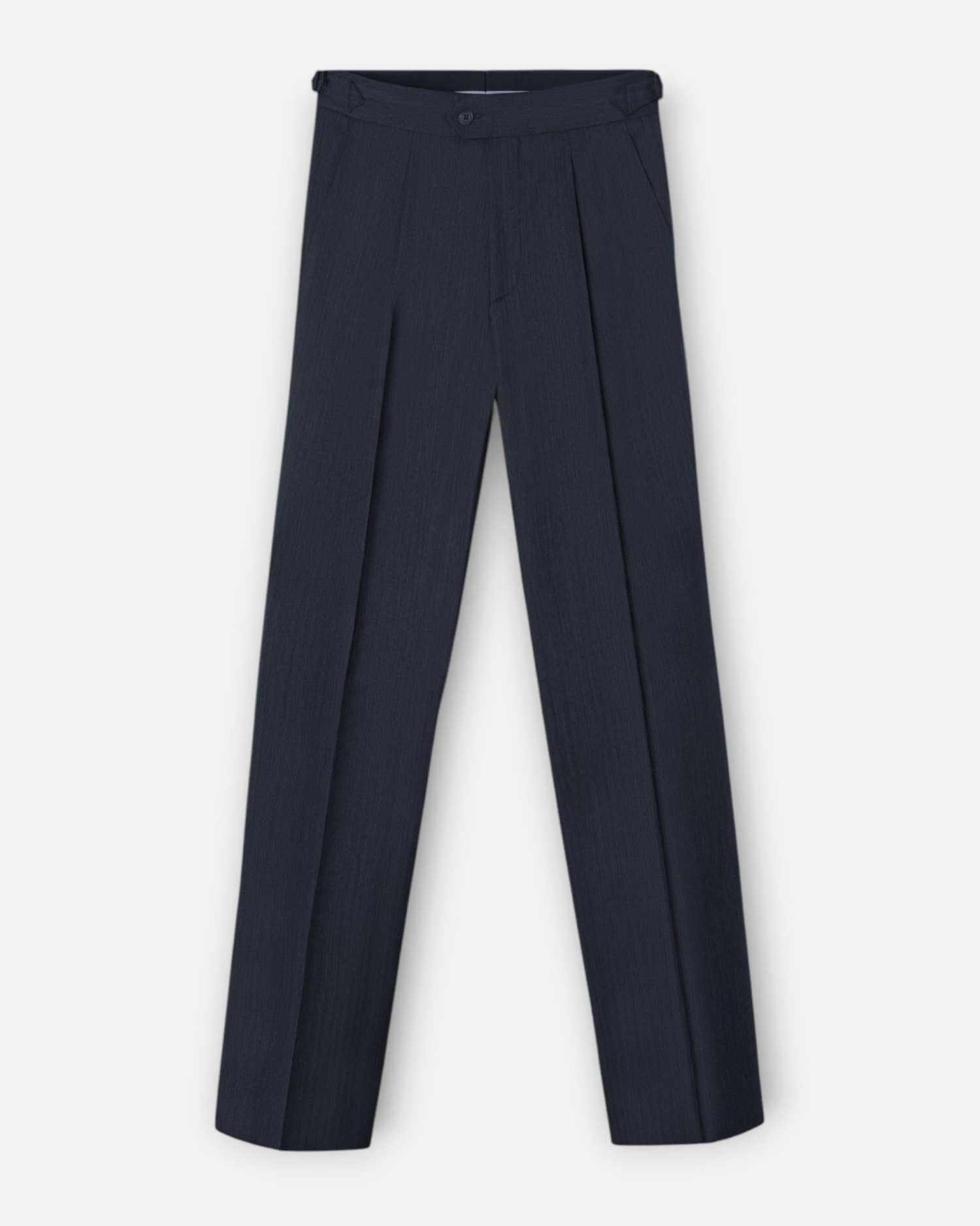 Pantalón de traje de hombre herringbone - Silbon - Azul marino Azul marino-1