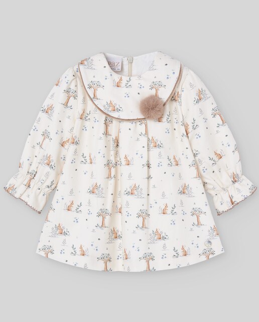 Imagen 0 de Vestido de bebé estampado colección Pompón