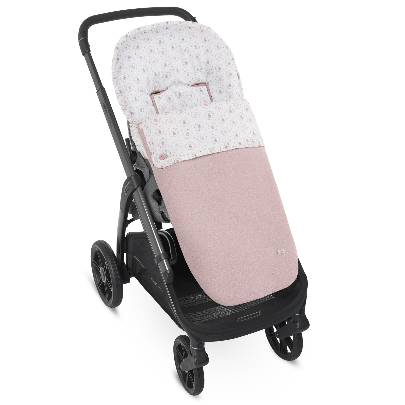 Saco para silla tamaño universal Paz Rodríguez colección Moura - Rosa pastel Rosa pastel-1