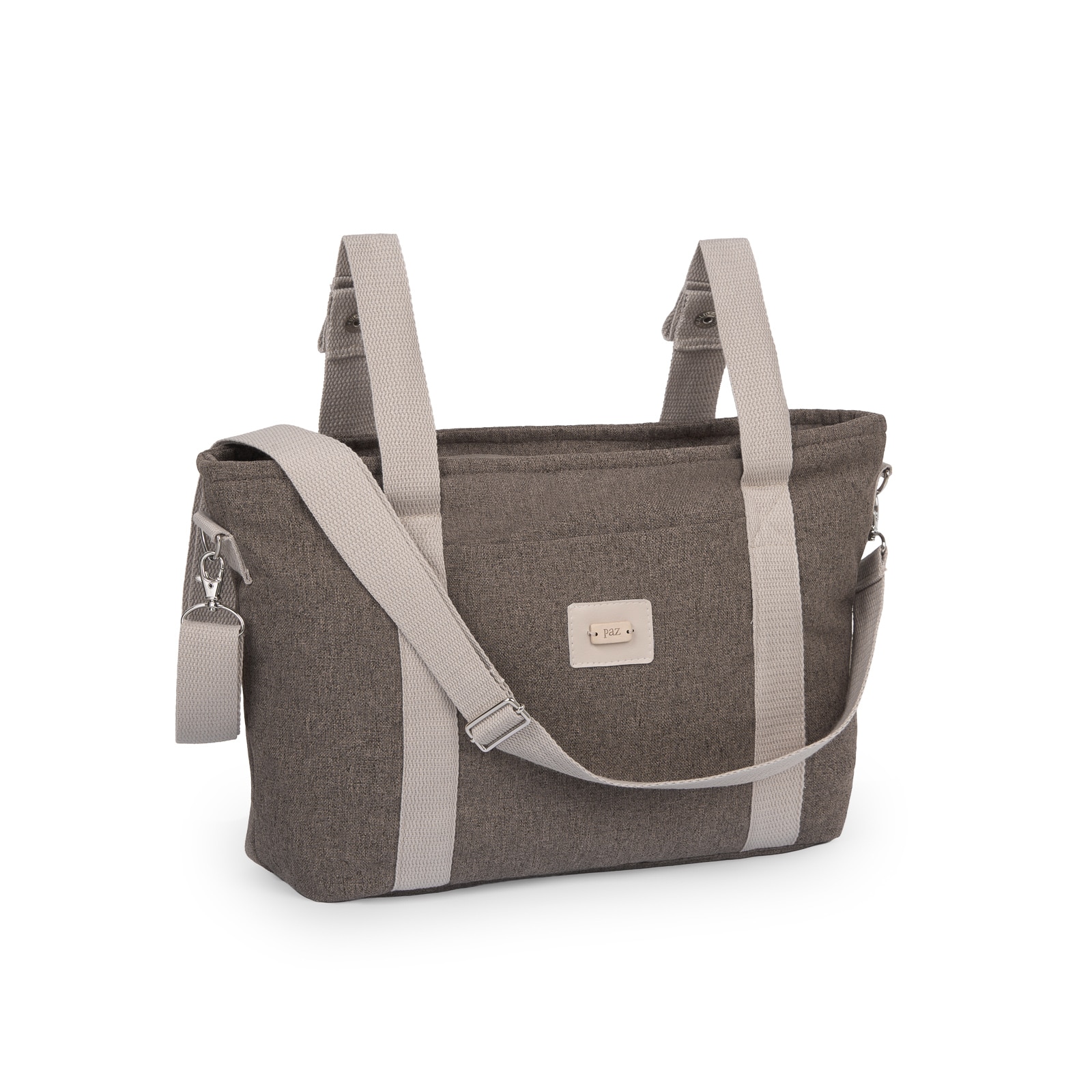 Imagen 1 de Bolso para silla Paz Rodríguez colección Moura/Acanto - Marrón topo Marrón topo