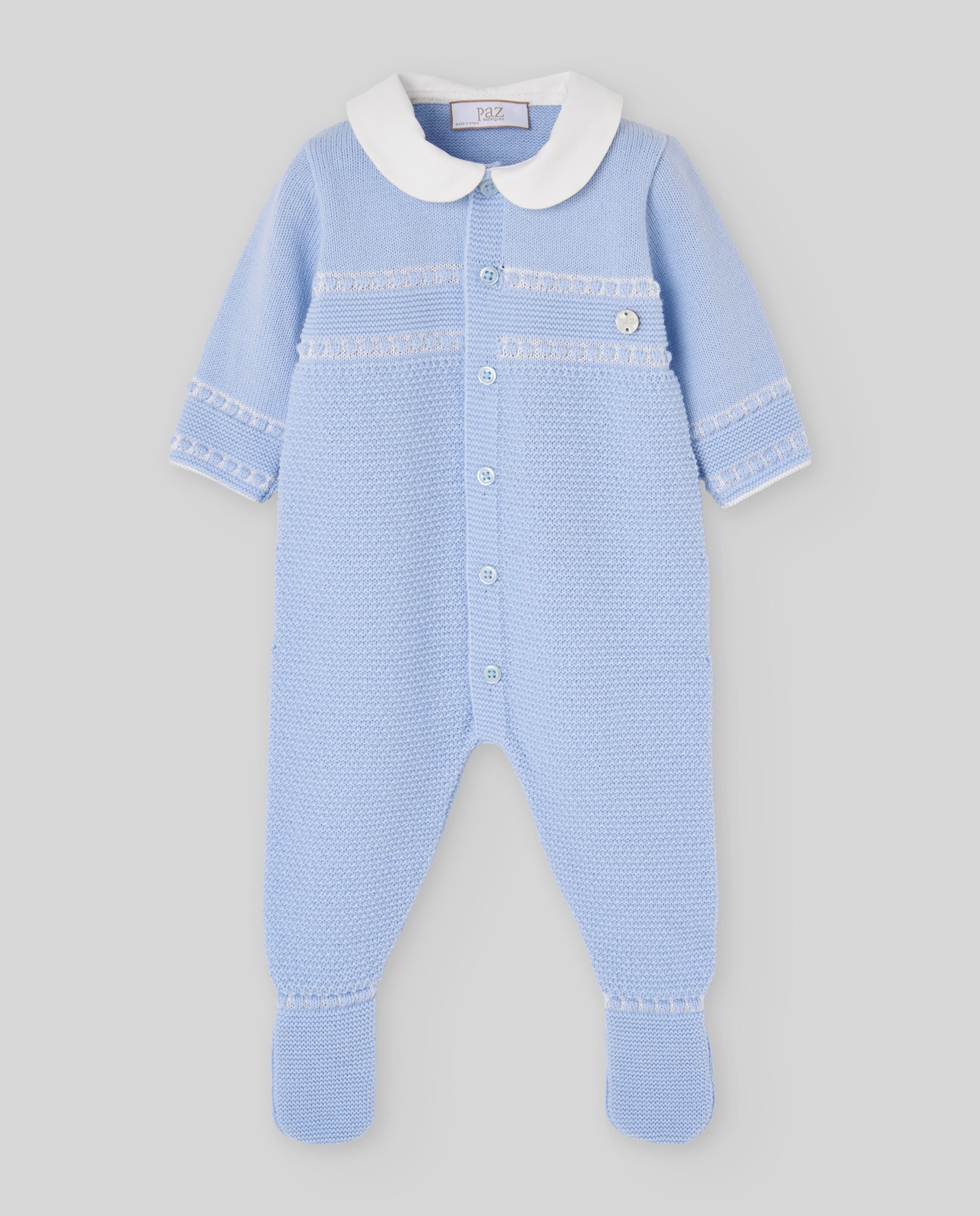 Imagen 0 de Pelele de bebé colección fogar Azul celeste