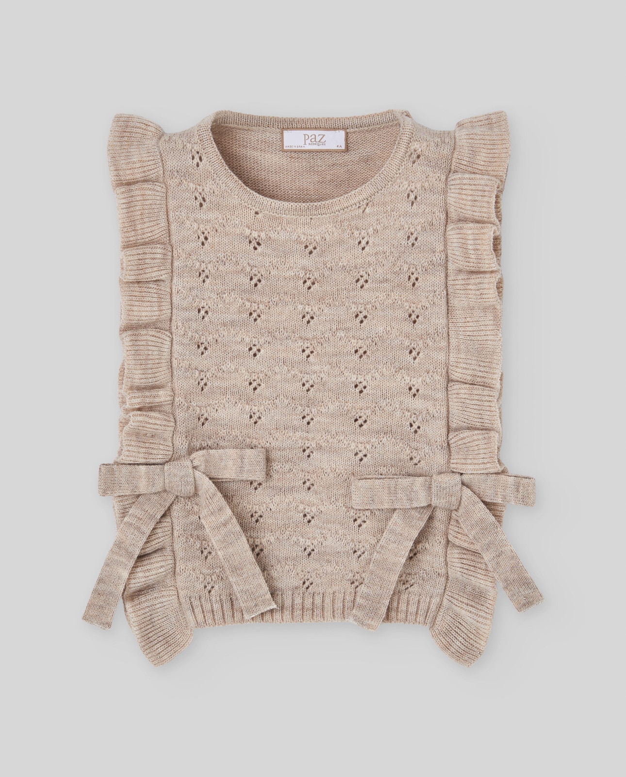 Imagen 0 de Chaleco de punto de niña colección lumbre Arena