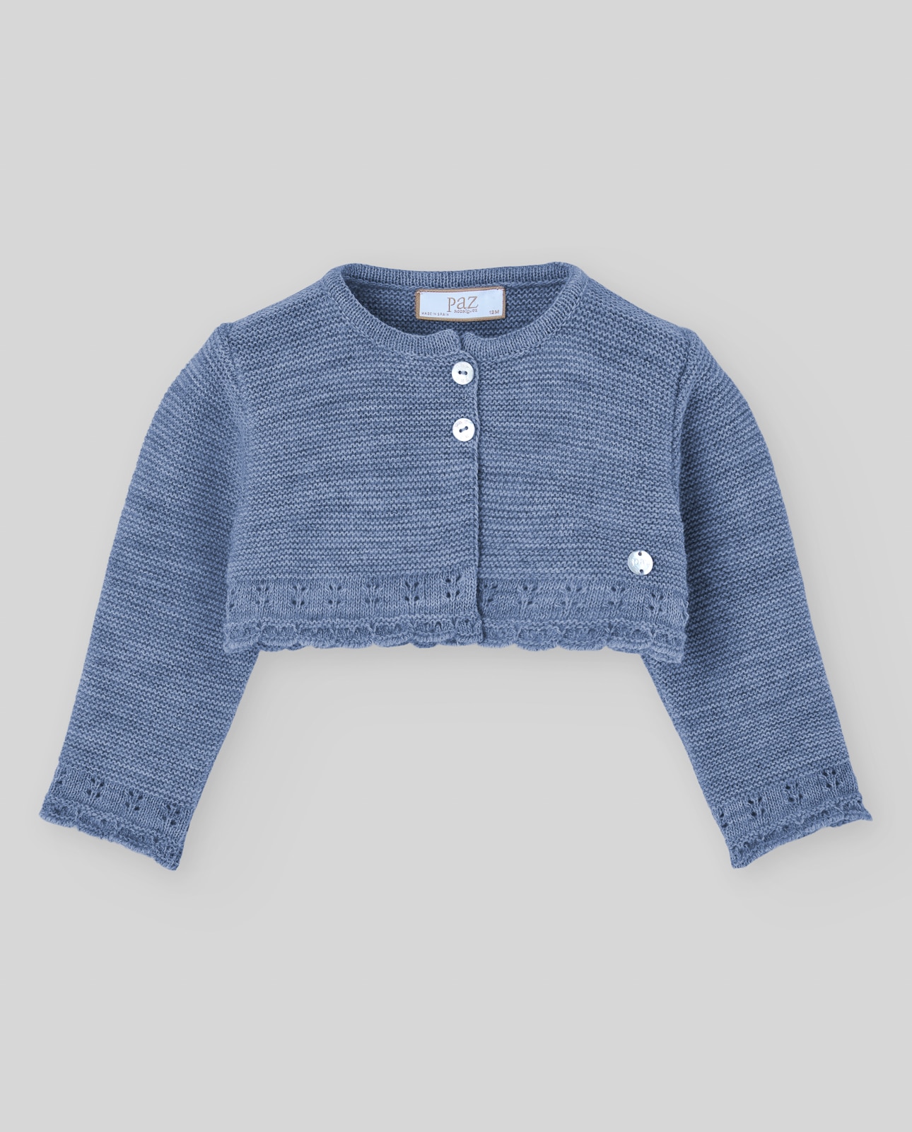 Chaqueta de punto de bebé colección ledicia - PAZ Rodríguez - Zafiro Zafiro-1