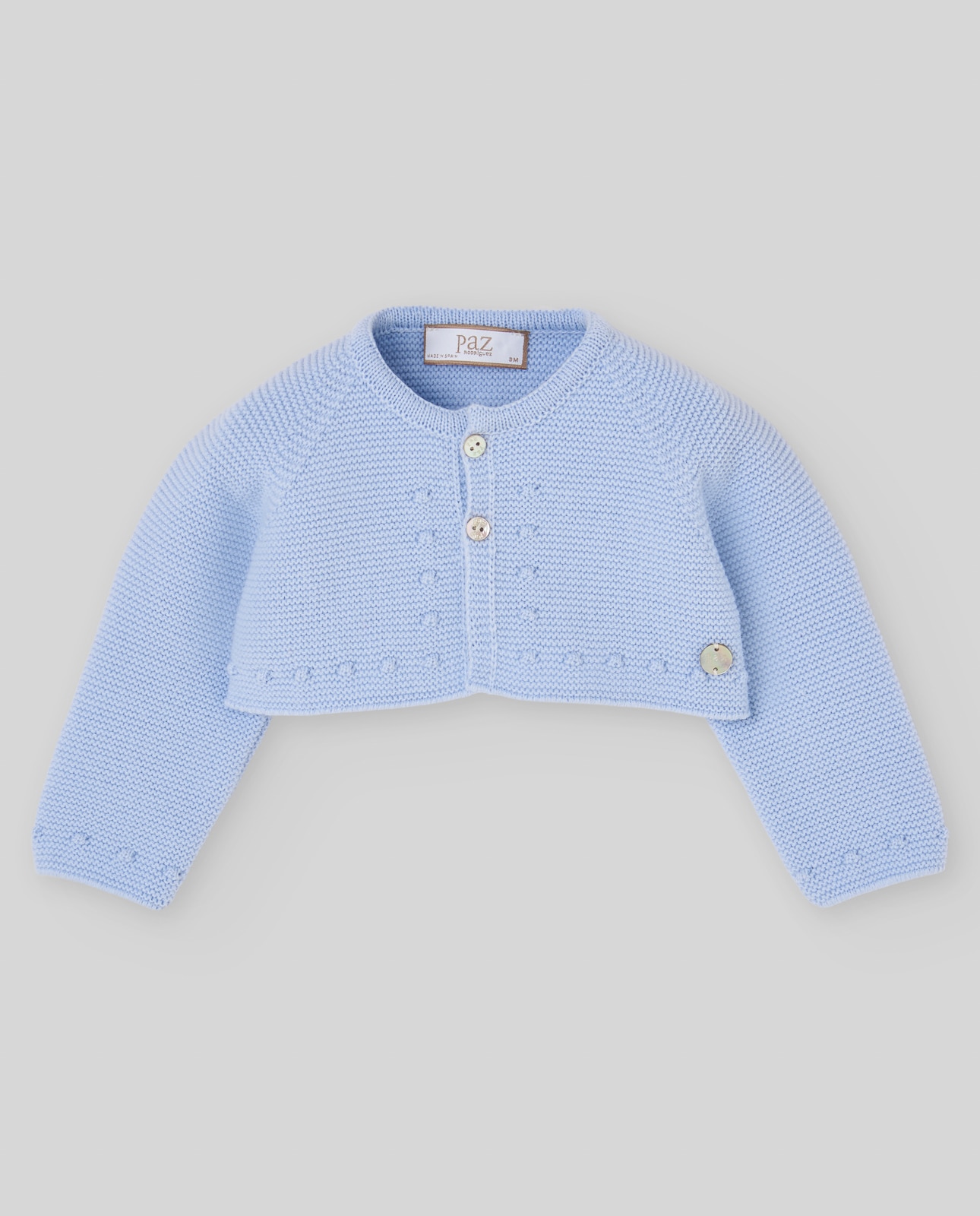 Imagen 0 de Chaqueta de punto de bebé colección esencial Azul celeste
