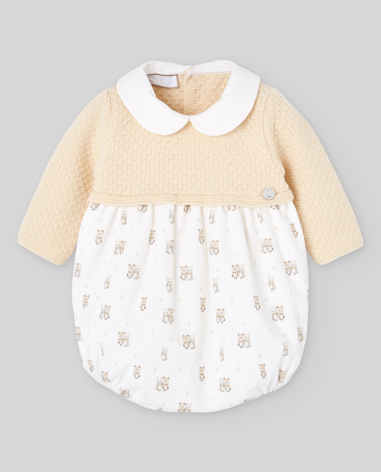 Imagen 0 de Pelele de bebé colección mel Crema