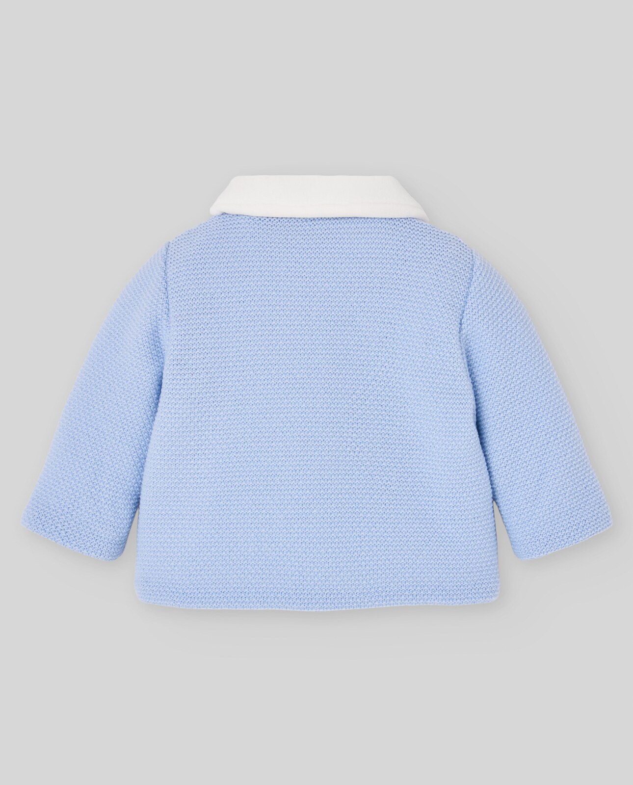 Abrigo de punto de bebé colección fogar - PAZ Rodríguez - Azul celeste Azul celeste-3