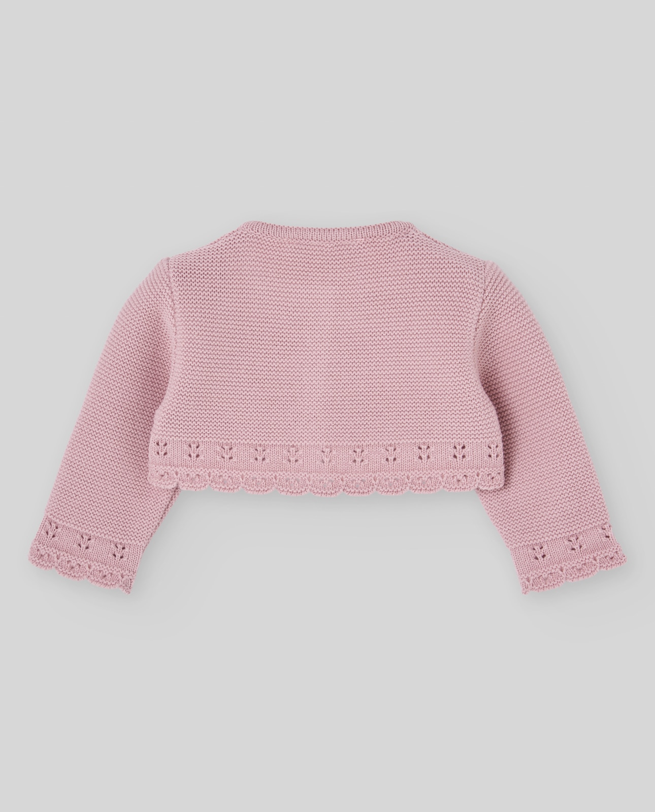 Chaqueta de punto de niña colección ledicia - PAZ Rodríguez - Rosa pastel Rosa pastel-3