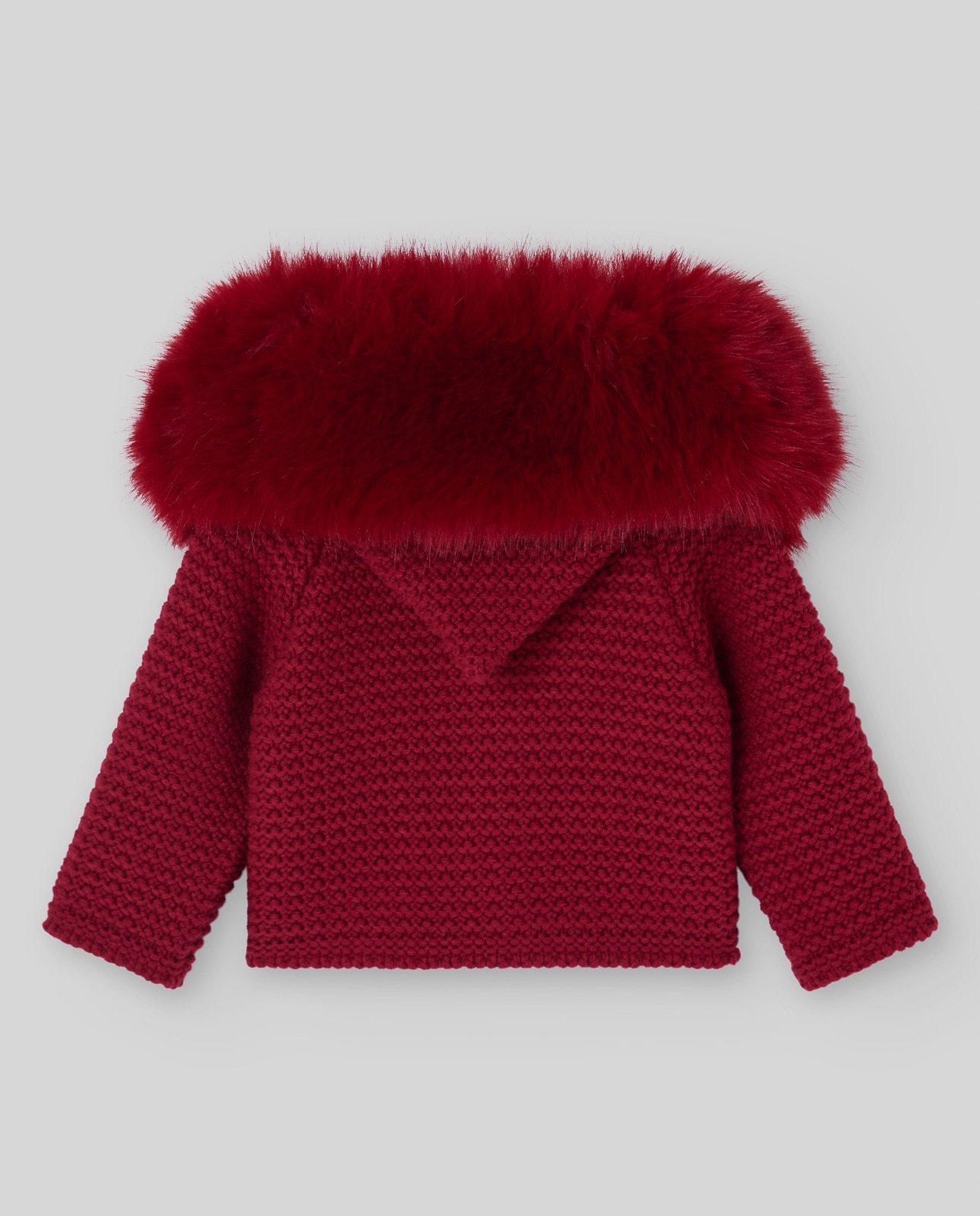 Imagen 3 de Abrigo de punto de bebé colección esencial - Rojo Rojo