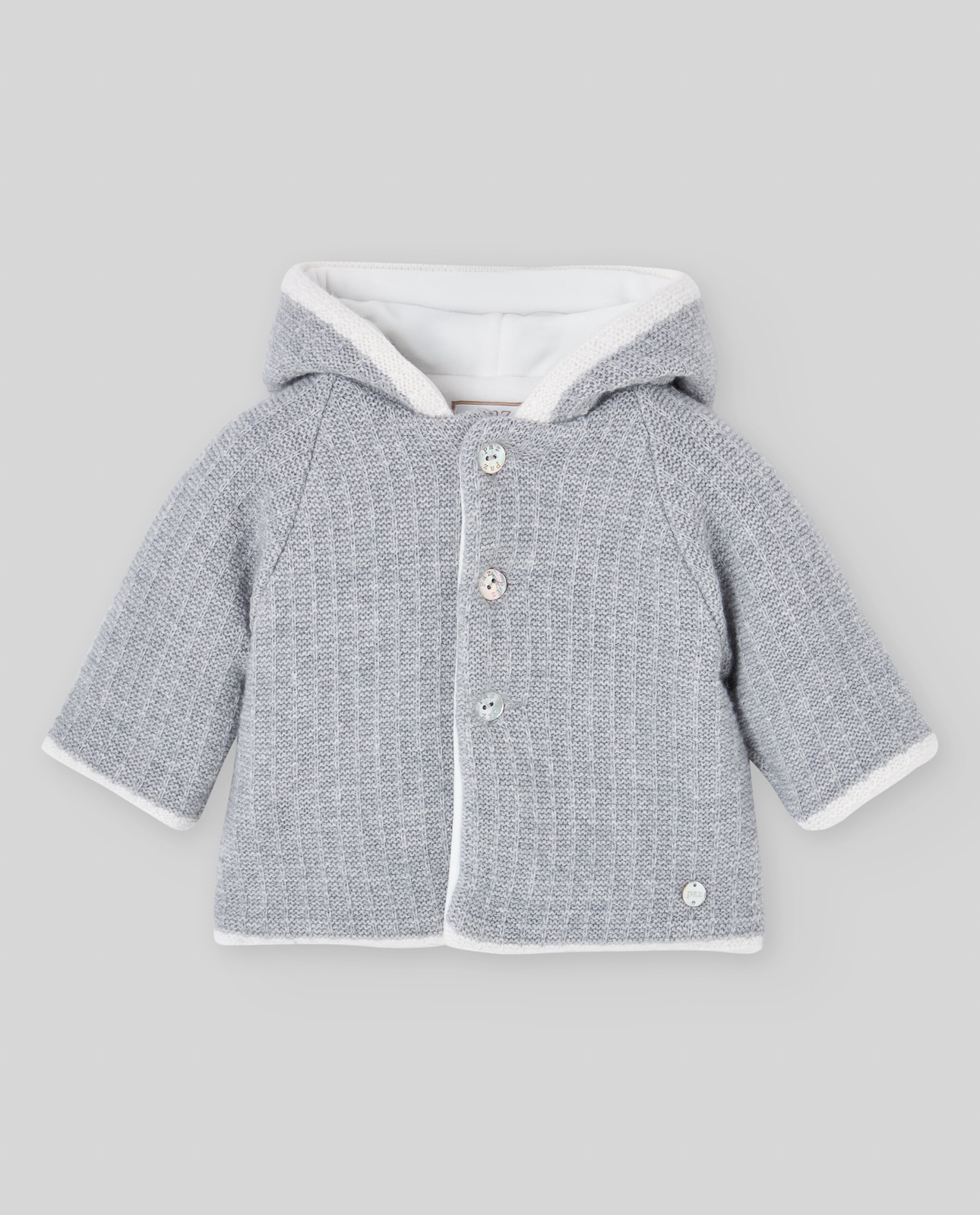 Imagen 0 de Abrigo de punto de bebé colección neve Gris claro