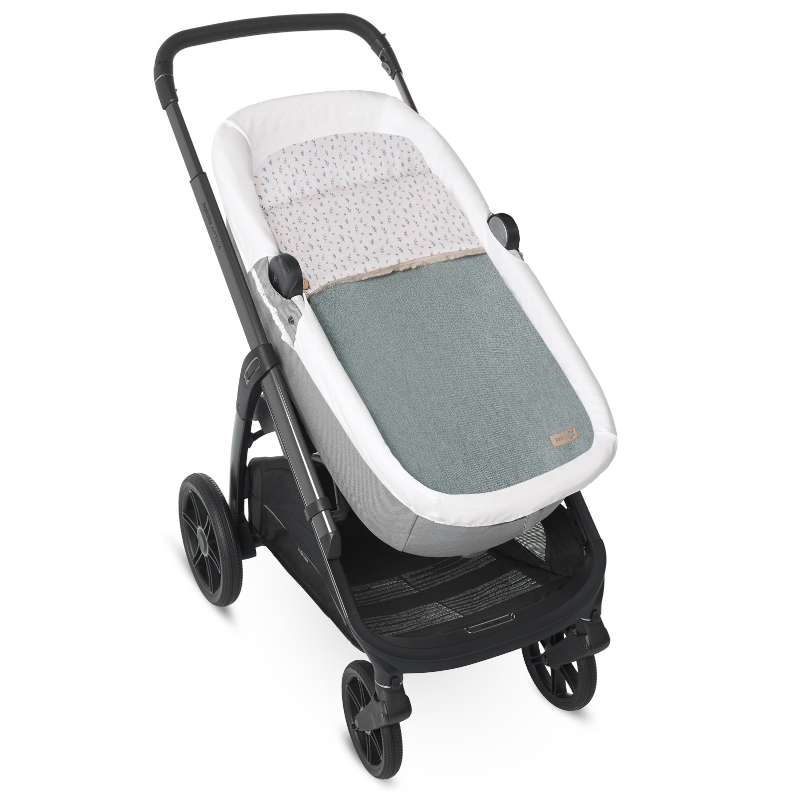 Saco para capazo Paz Rodríguez colección Herba - Verde Musgo Verde Musgo-1