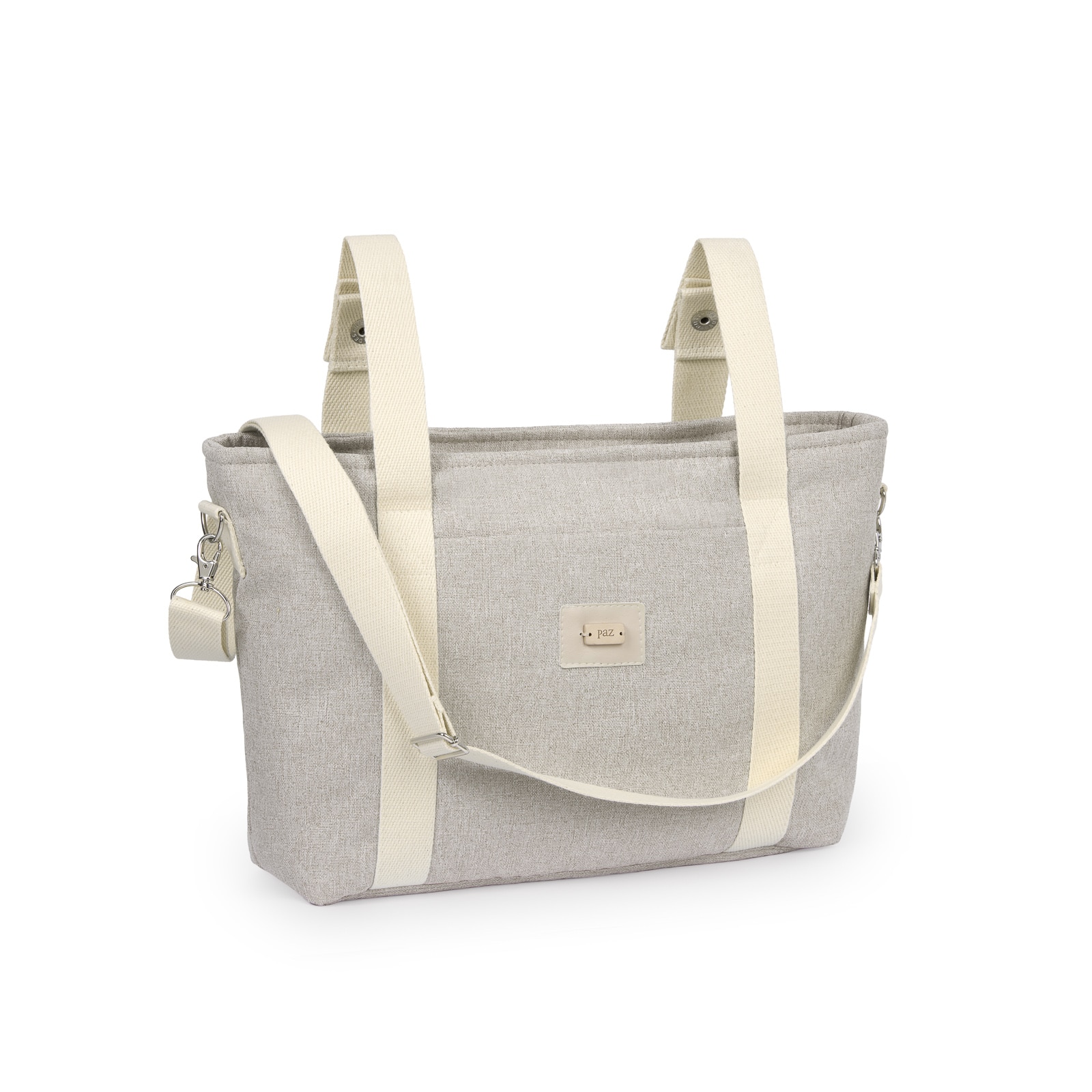 Imagen 1 de Bolso para silla Paz Rodríguez colección Moura/Acanto - Crema Crema
