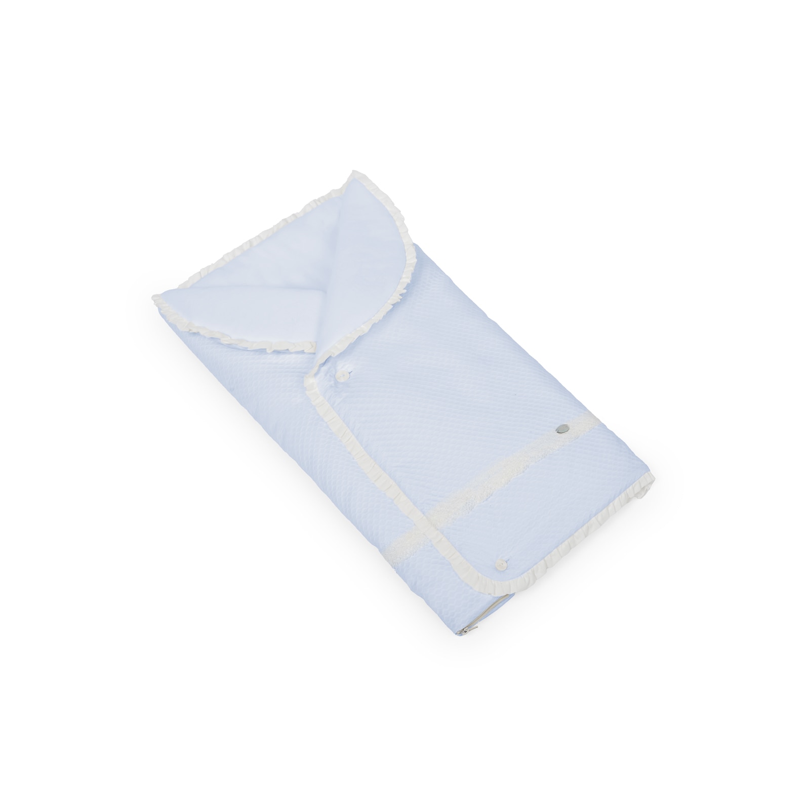 Saco nana Paz Rodríguez colección Alana - Azul celeste Azul celeste-1