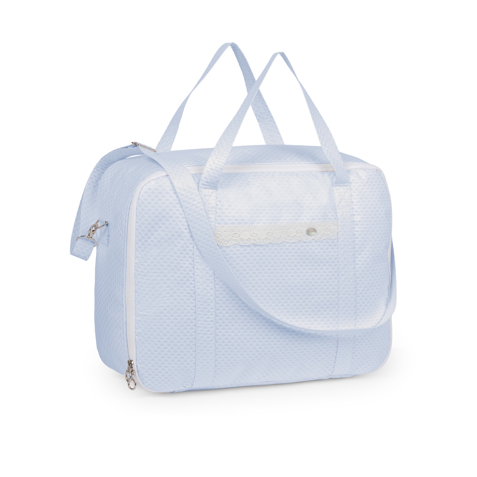 Imagen 1 de Maleta Paz Rodríguez colección Alana - Azul celeste Azul celeste
