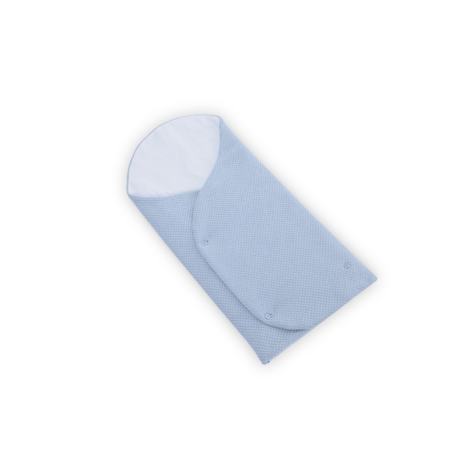 Saco nana de punto Paz Rodríguez colección Espuma Azul Cielo-1