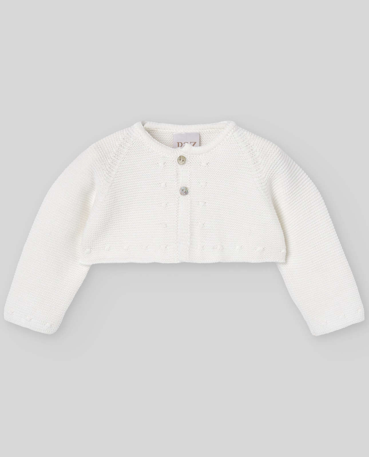 Imagen 0 de Chaqueta de punto de bebé colección Paz Crudo