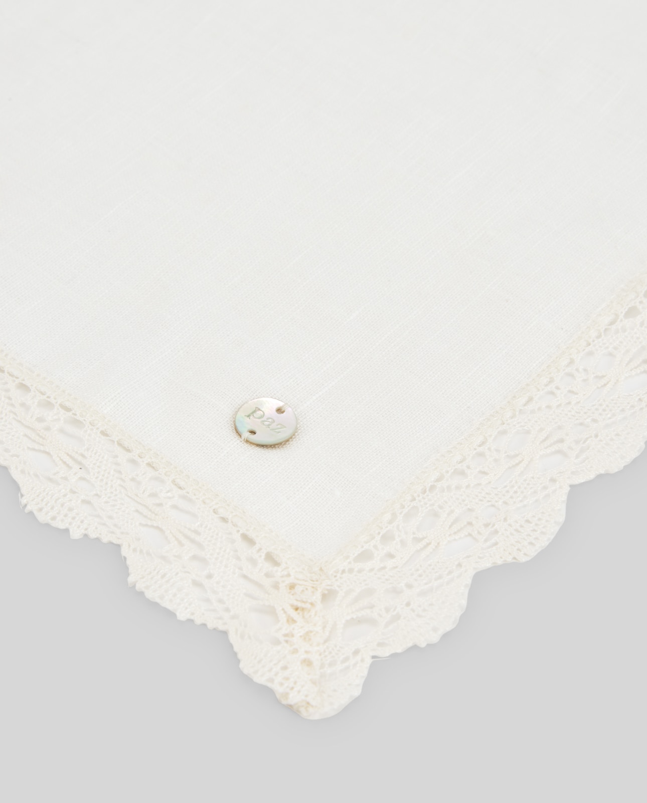 Muselina o pañuelo unisex para ceremonia colección esencial - PAZ Rodríguez - Crudo Crudo-2