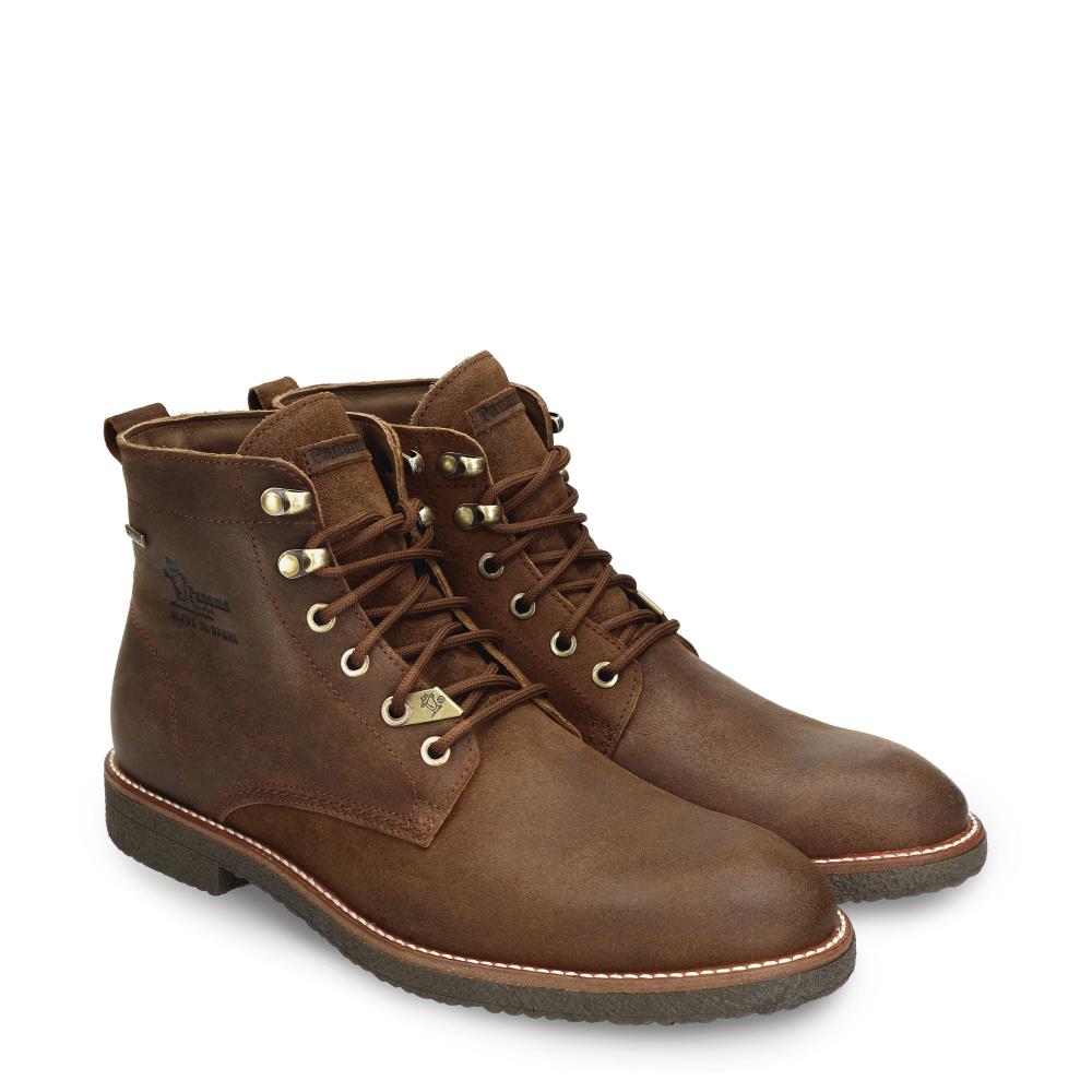 Imagen 5 de Botín de cordones en velour con forro de goretex - Panama Jack - Cuero Cuero